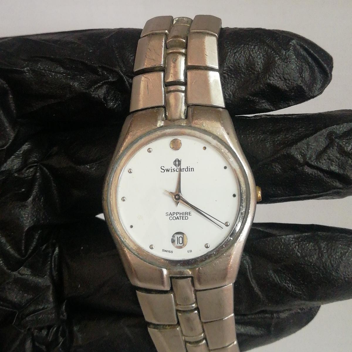 ساعت مچی قدیمی سوییس کاردین تقویم دار