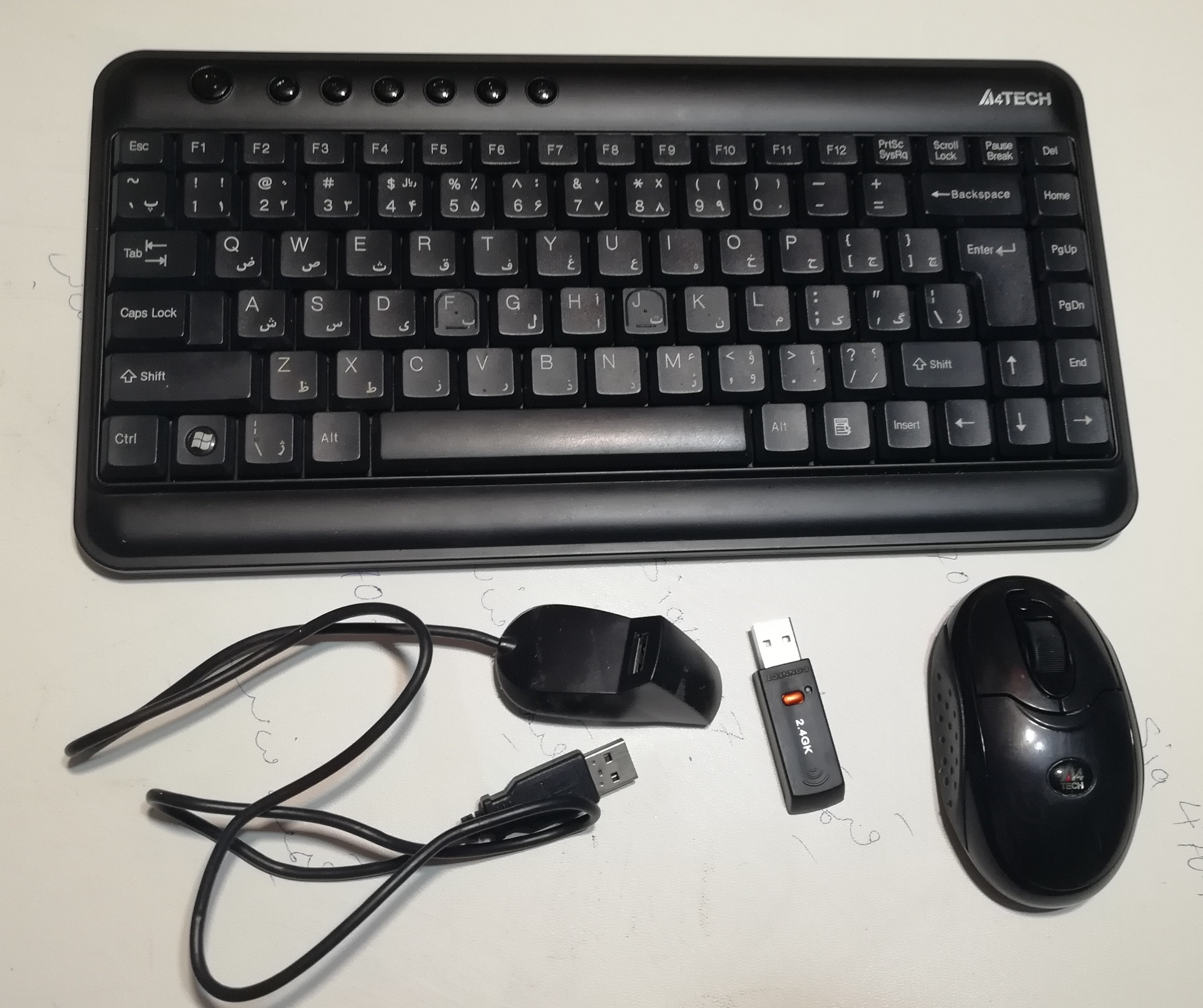 پک بیسیم (بلوتوث) موس و کیبورد A4tech