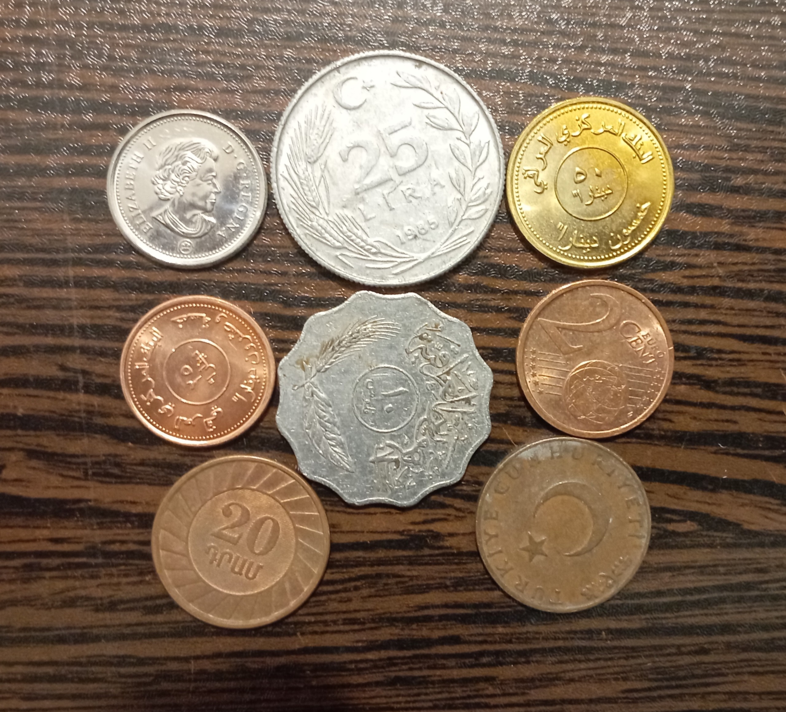 8عدد سکه خارجی غیر تکرار 31