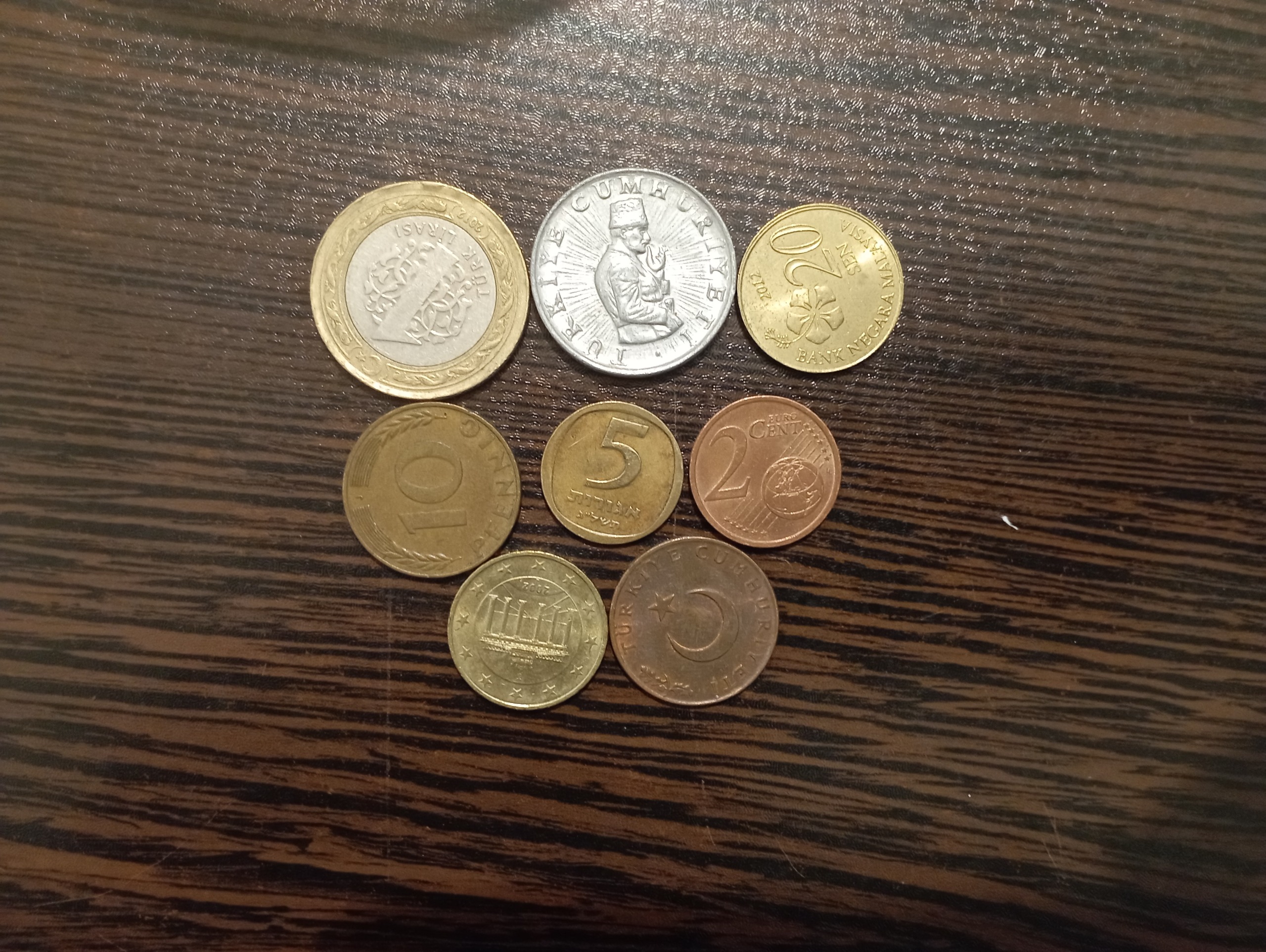 8عدد سکه خارجی غیر تکرار 33