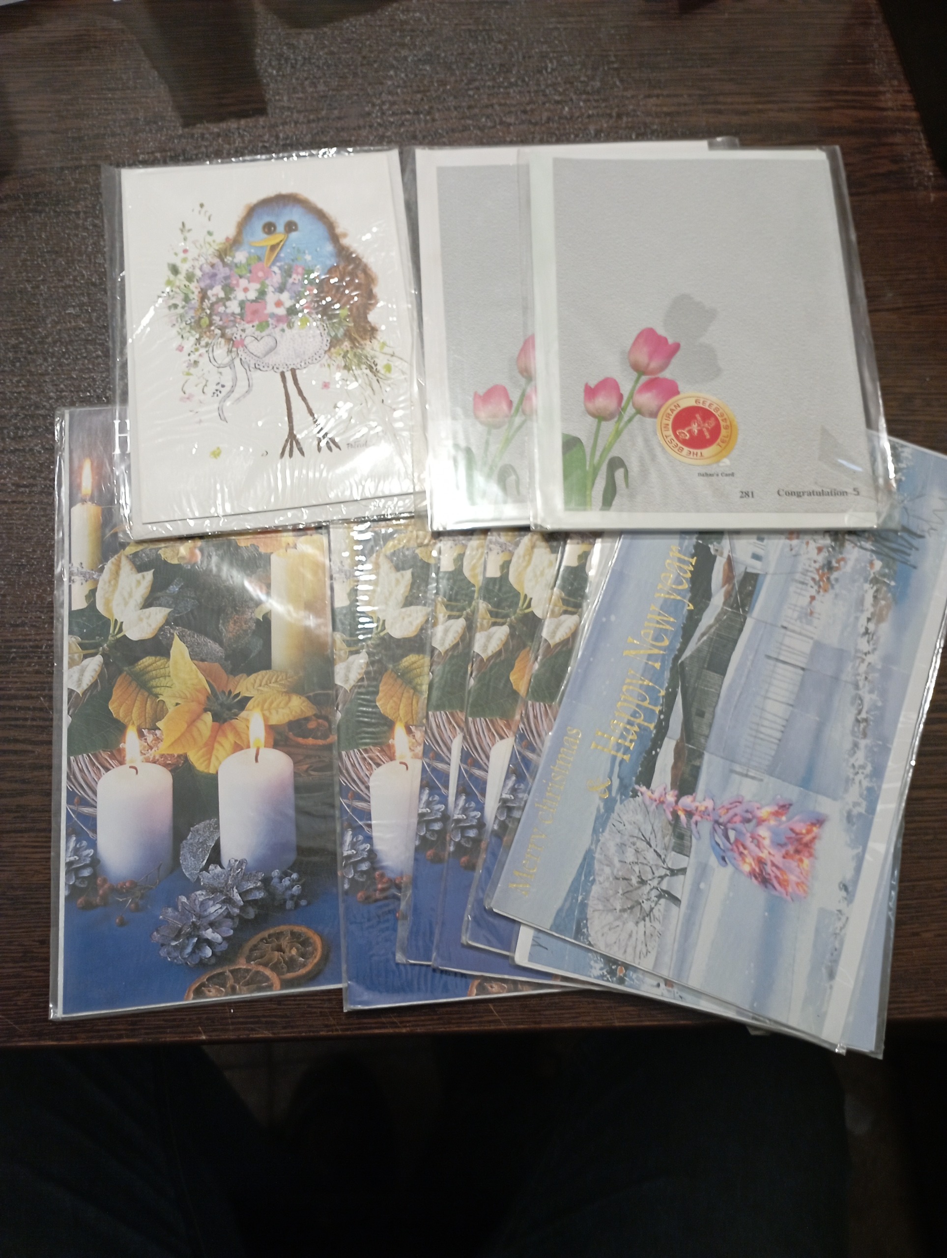 10عدد کارت پستال تبریک سال نو و تولد