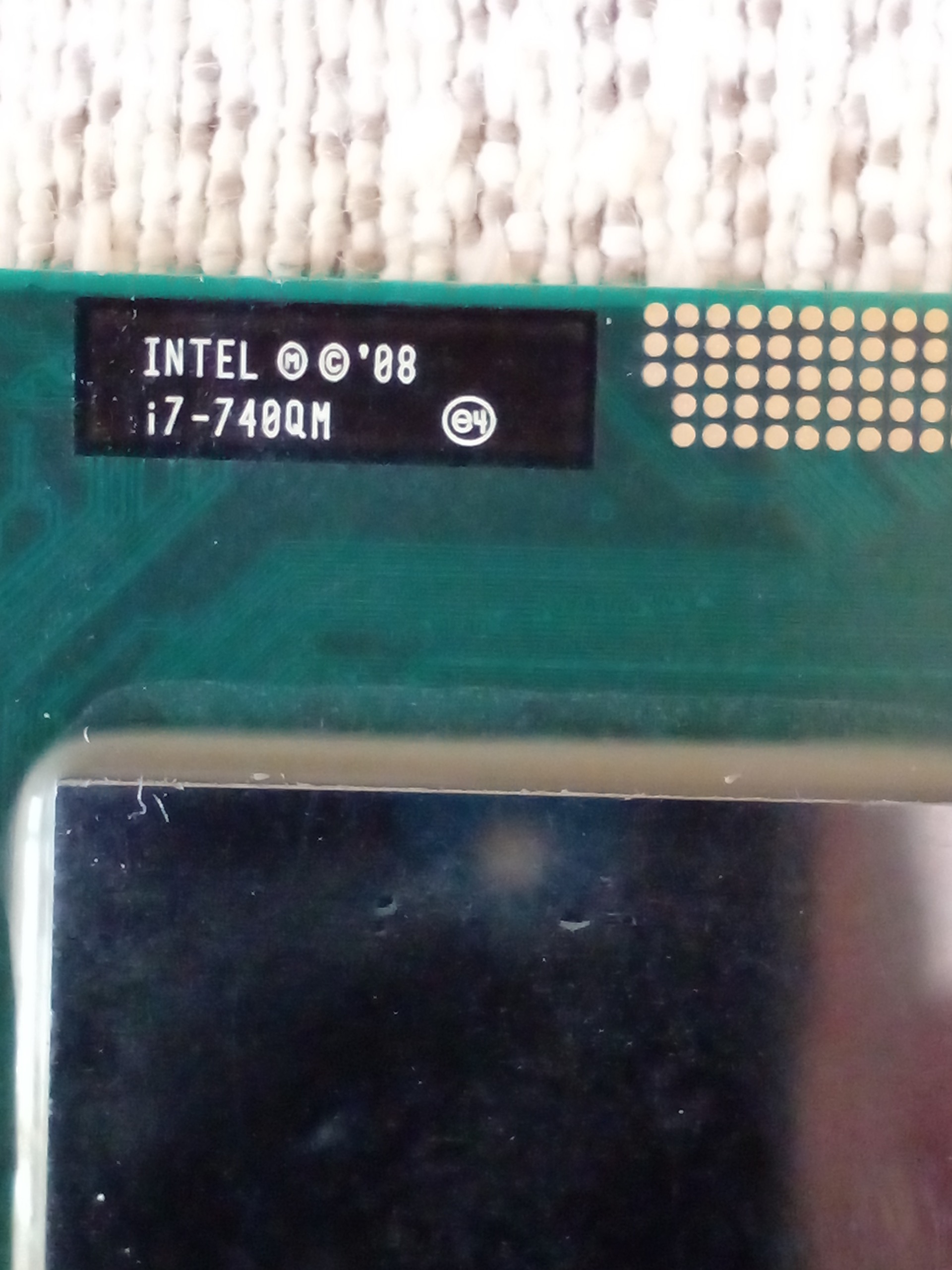 CPU لپ تاپ اینتل i7 740QM