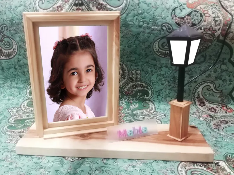 قاب عکس دکوری چراغ دار