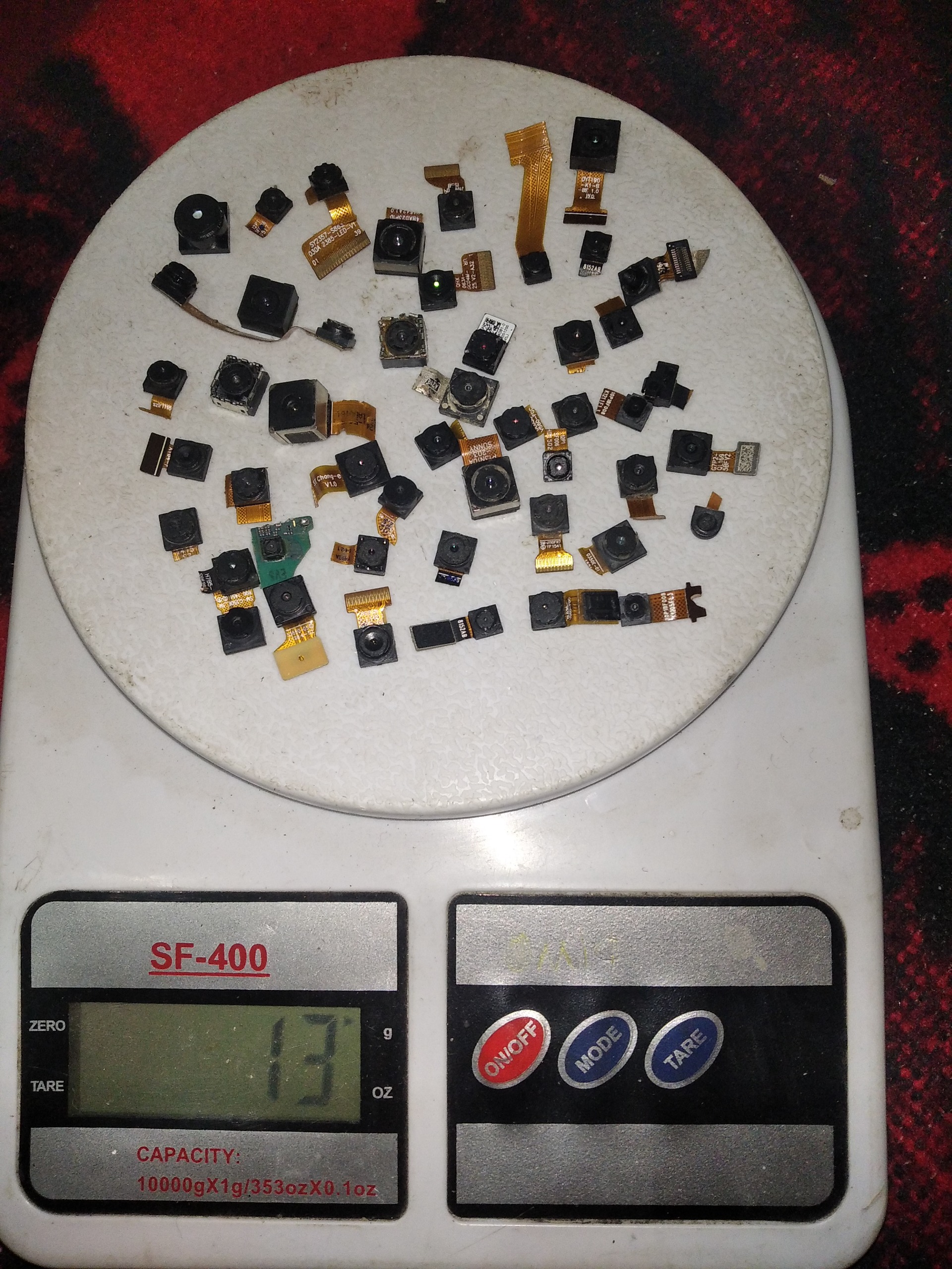 ضایعات ماژول دوربین های موبایل