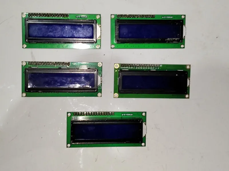 پک 5 عددی نمایشگر 2×16(آبی)