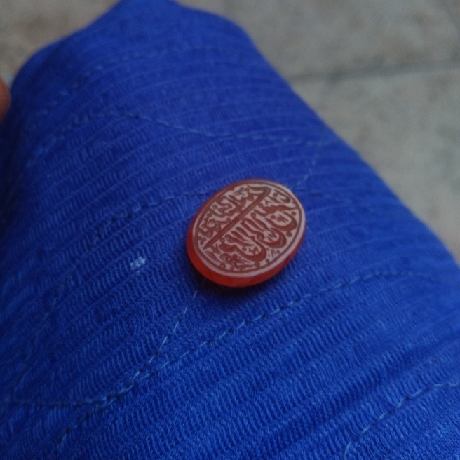 عقیق خطی یمنی چپ نویس درجه یک