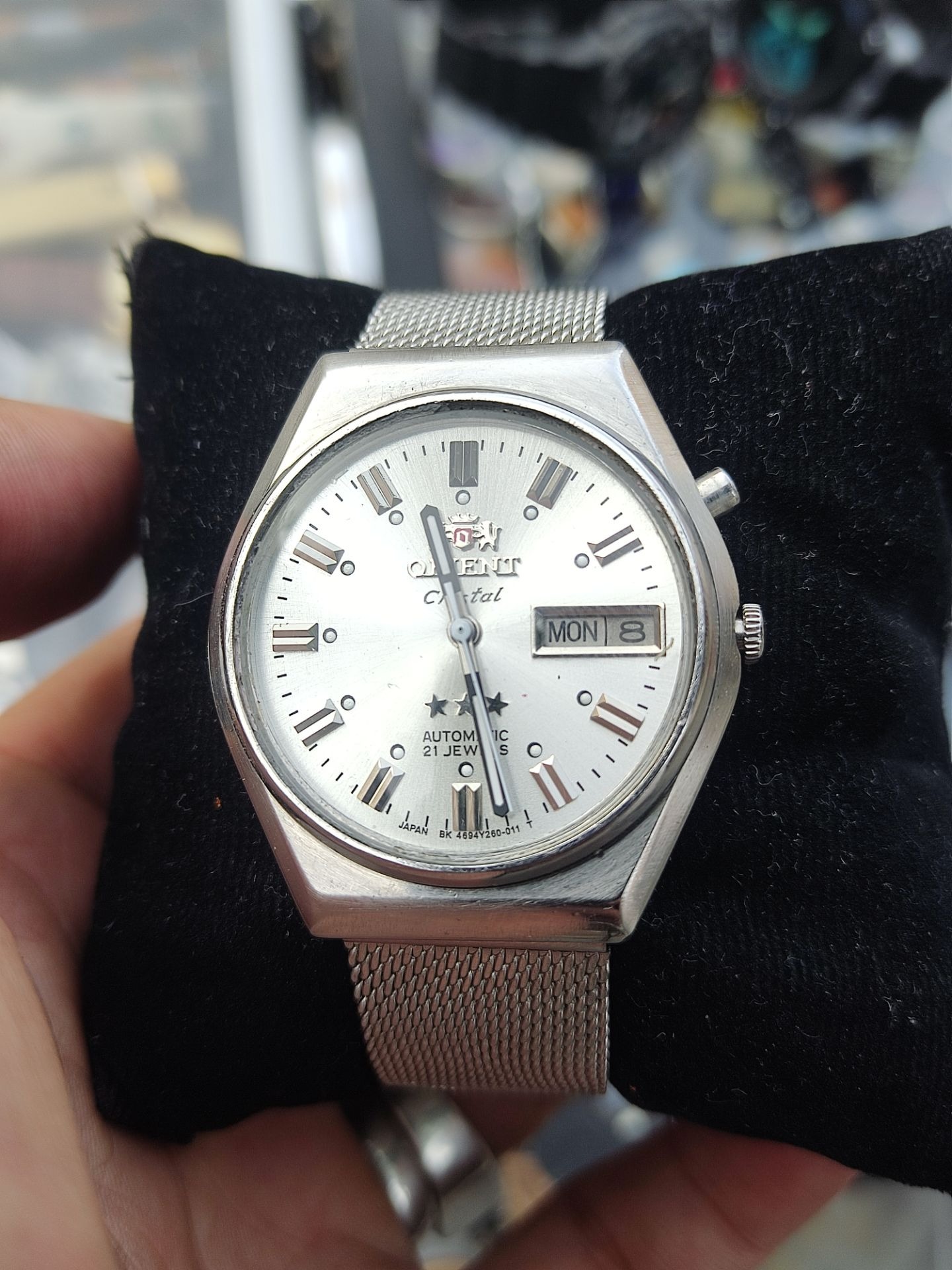 ساعت مچی اورینت ژاپن تمیز دقیق تقویم فارسی فابریک