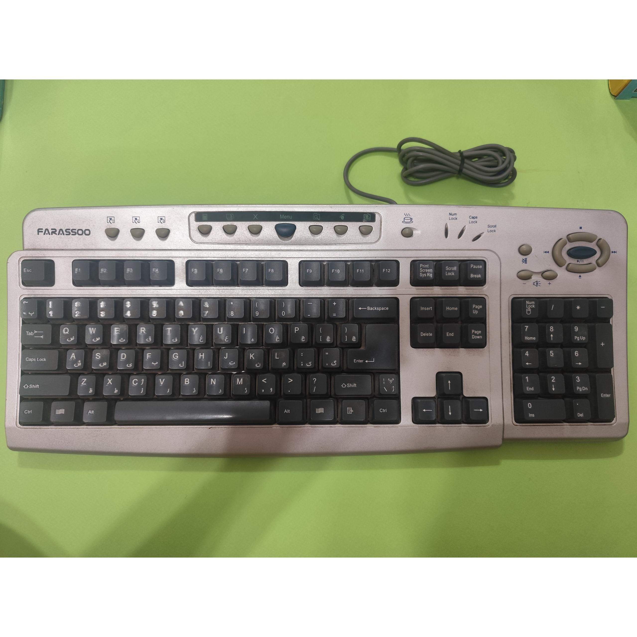 کیبورد کامپیوتر Farassoo مدل FCR-8100 پورت PS2