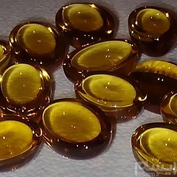 پک نگین لعل زرد-13 عدد