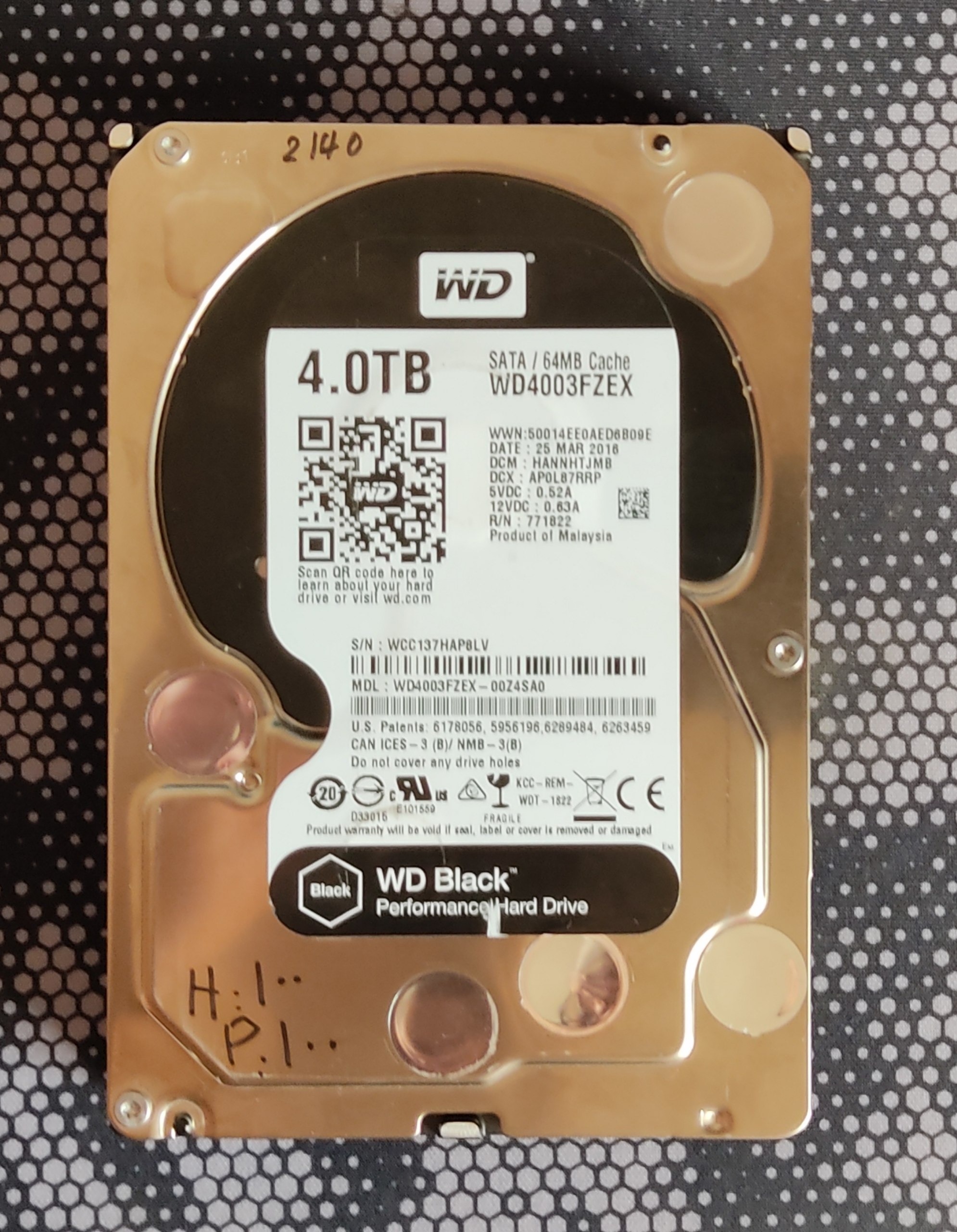 هارد وسترن دیجیتال 4 ترابایت بلک