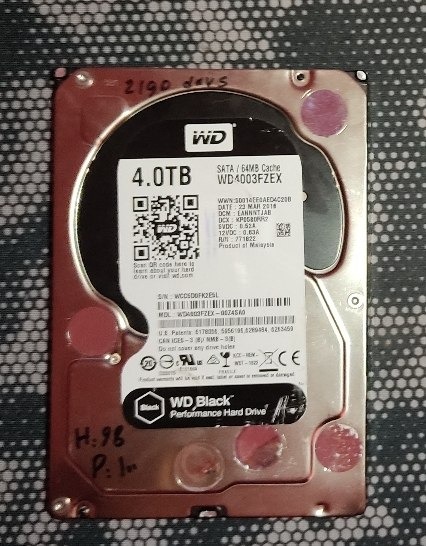 هارد وسترن دیجیتال 4 ترابایت بلک