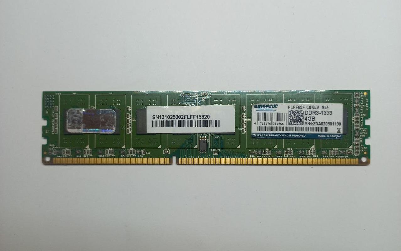 رم 4 گیگابایت DDR3 1333MHz برند KINGMAX(دوطرف چیپ)