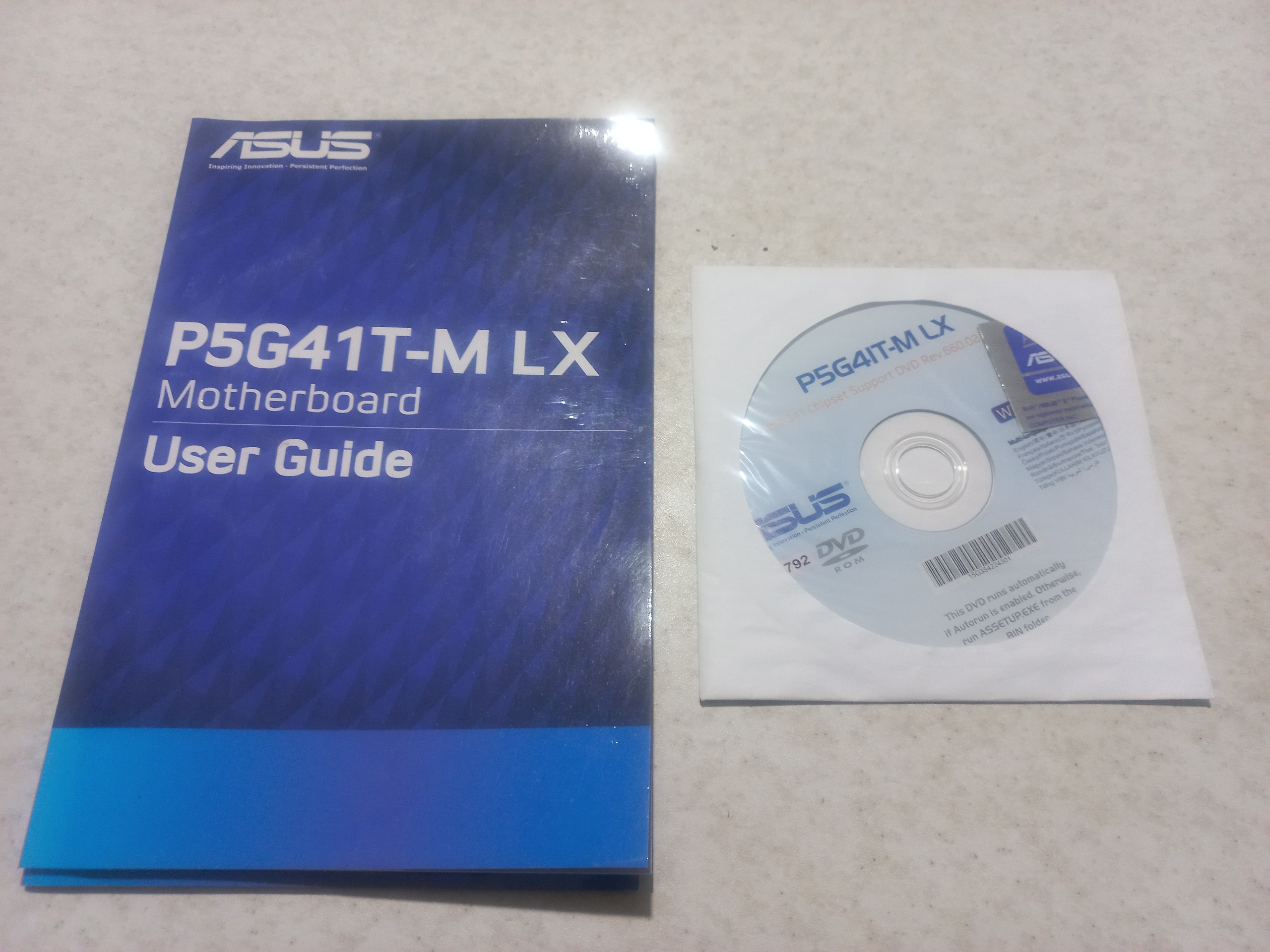دفترچه و CD درایور مادربرد ایسوس G41T-MLX
