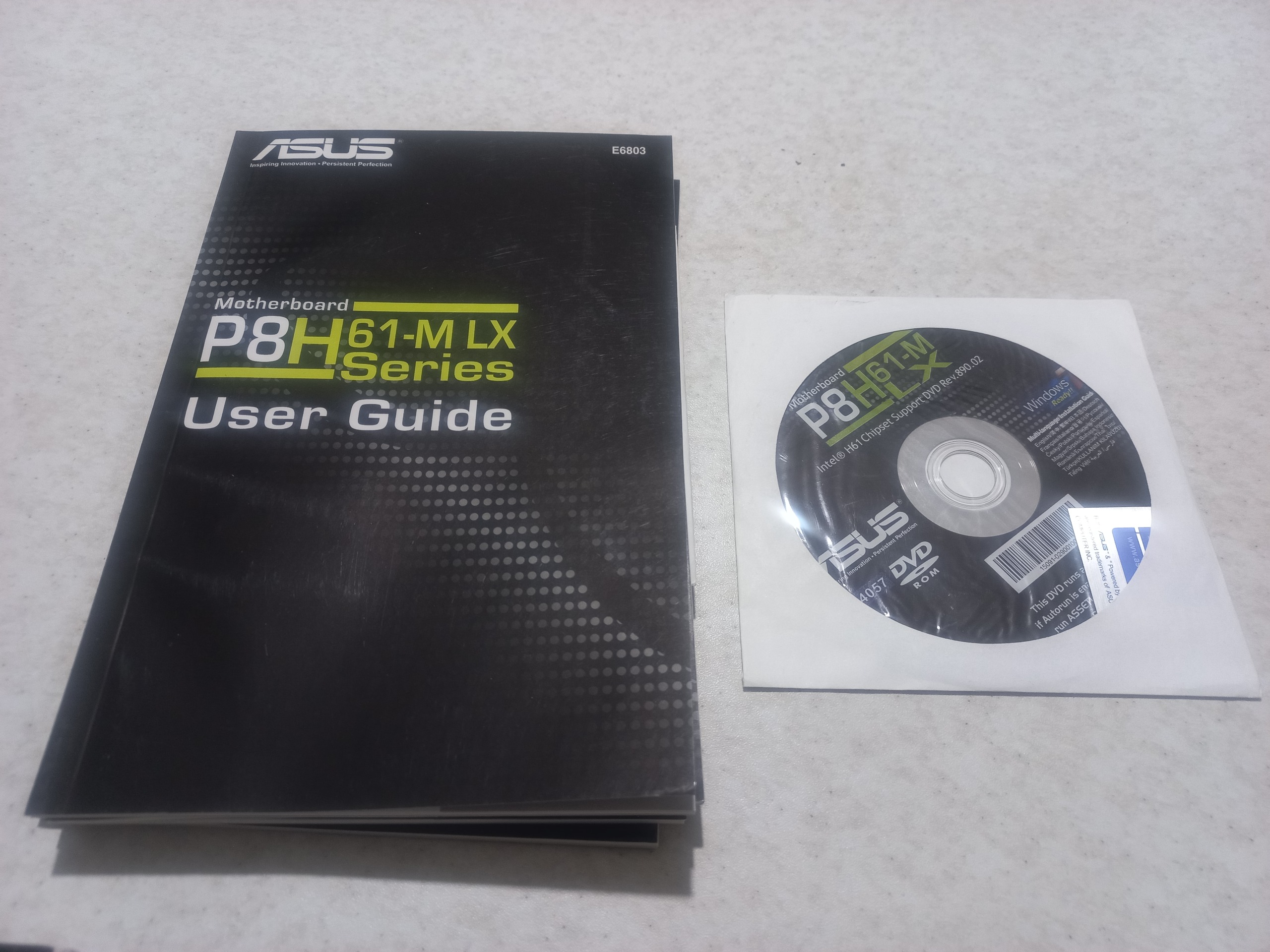 دفترچه و cd درایور مادربرد h61