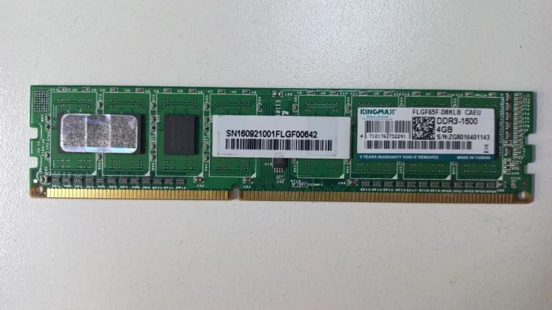 رم 4 گیگابایت DDR3 1600MHz برند KINGMAX(یکطرف چیپ)
