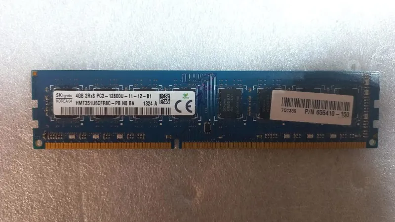 رم 4 گیگابایت DDR3 1600MHZ برند Hynix(دوطرف چیپ)
