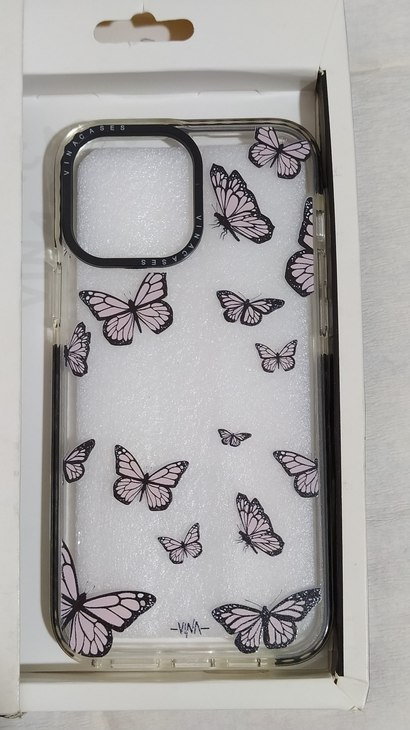 قاب VINACASE ژله ای لاکچری با طرح پروانه