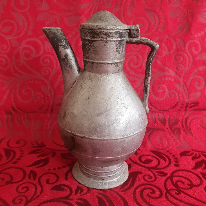 چای جوش درب دار آلومینیومی بکر قدیمی