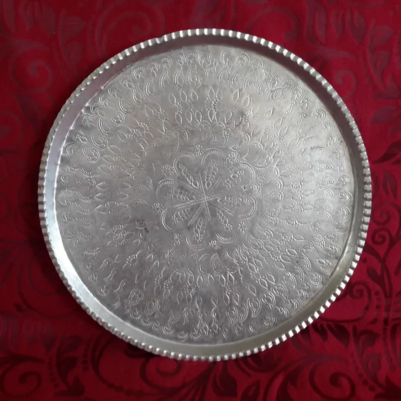 سینی مسی نقشدار پهلوی