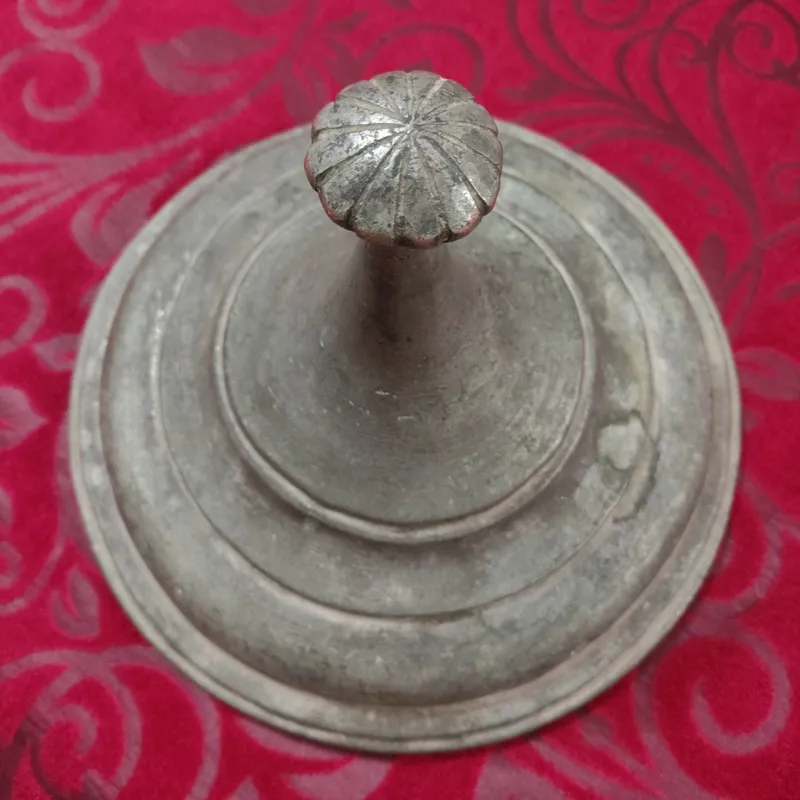 درپوش غذا مسی قاجاری آنتیک