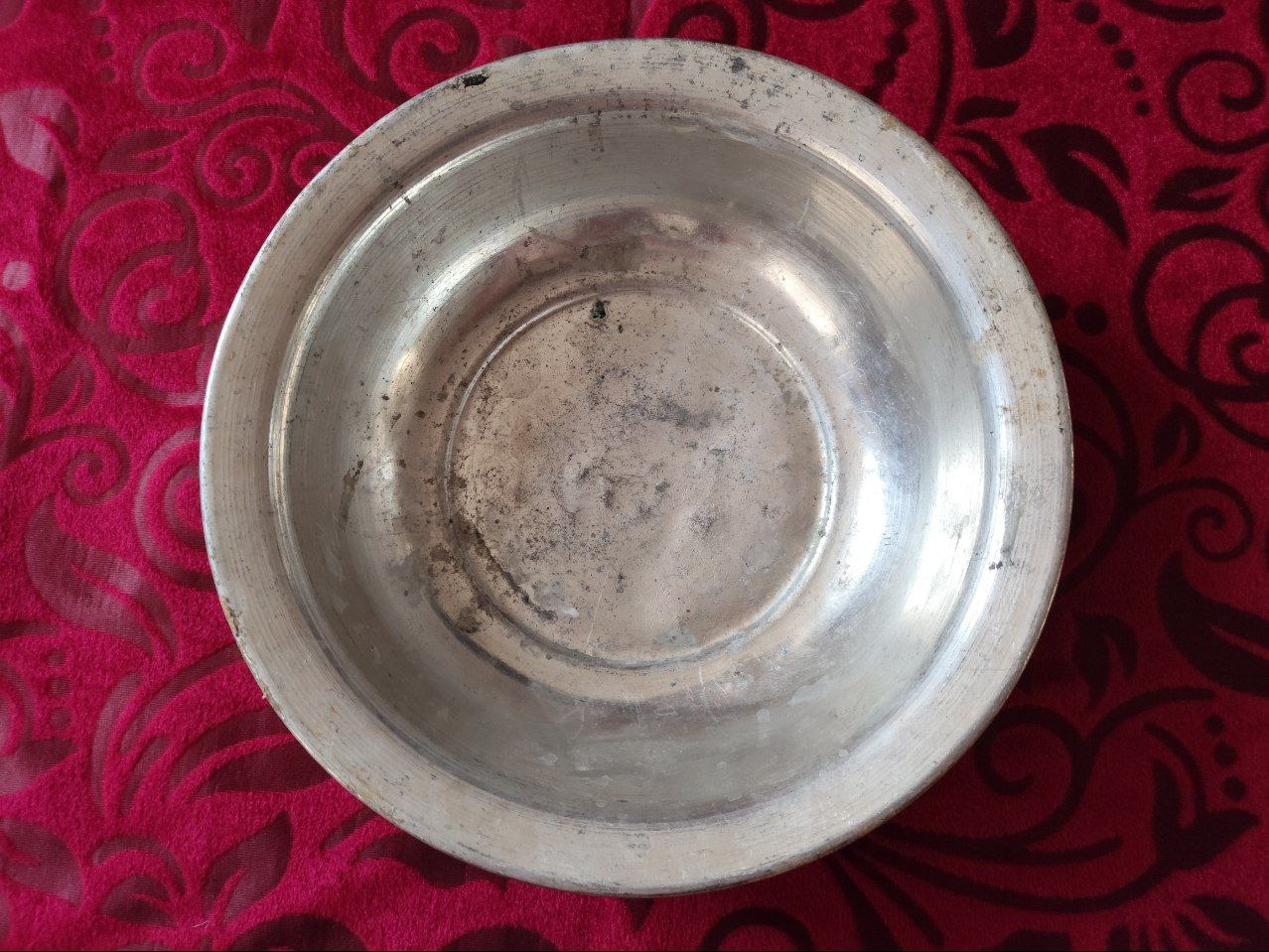 تاس یا کاسه حمام مسی پهلوی