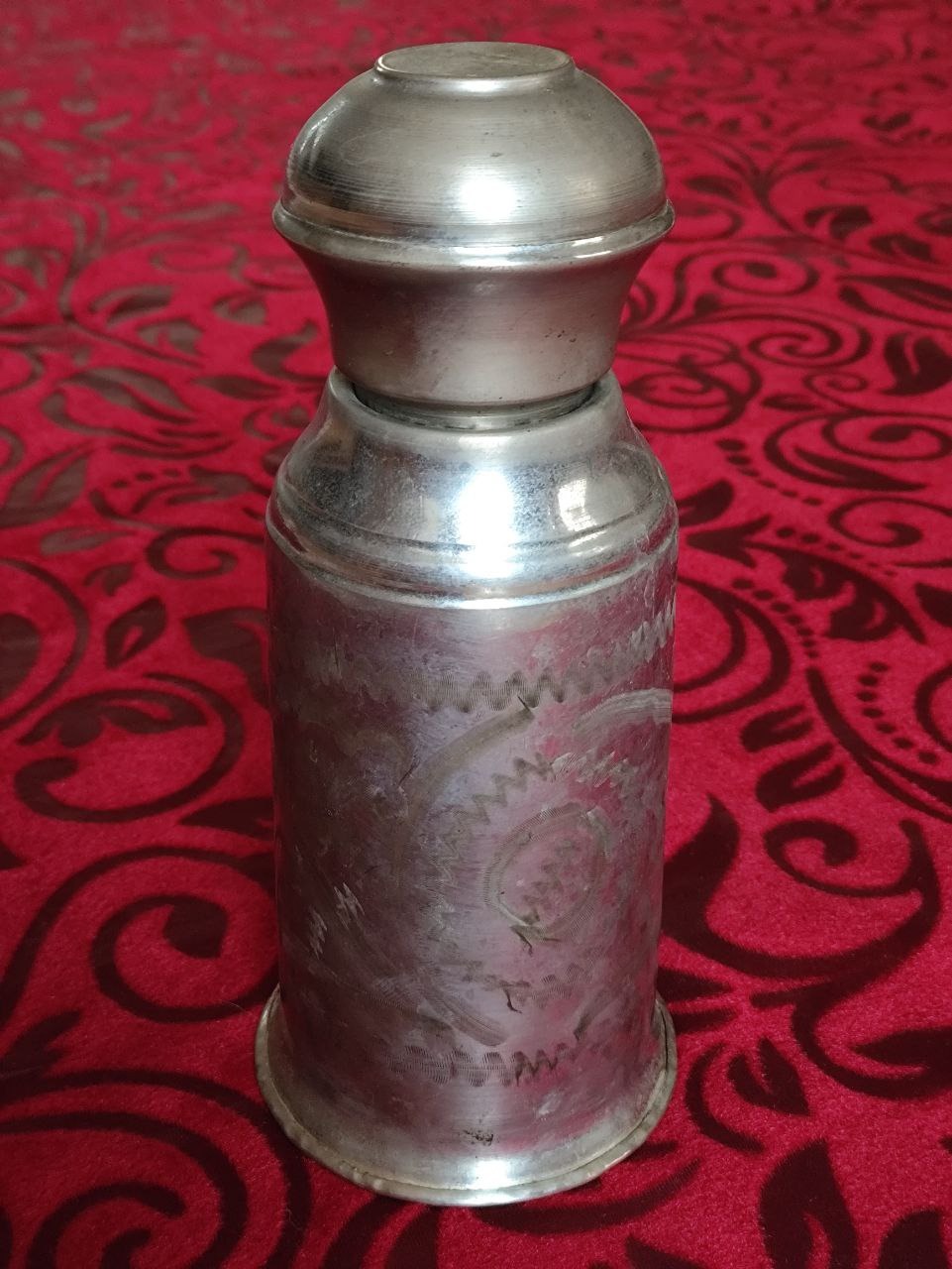 چای دان برنجی نقش دار پهلوی
