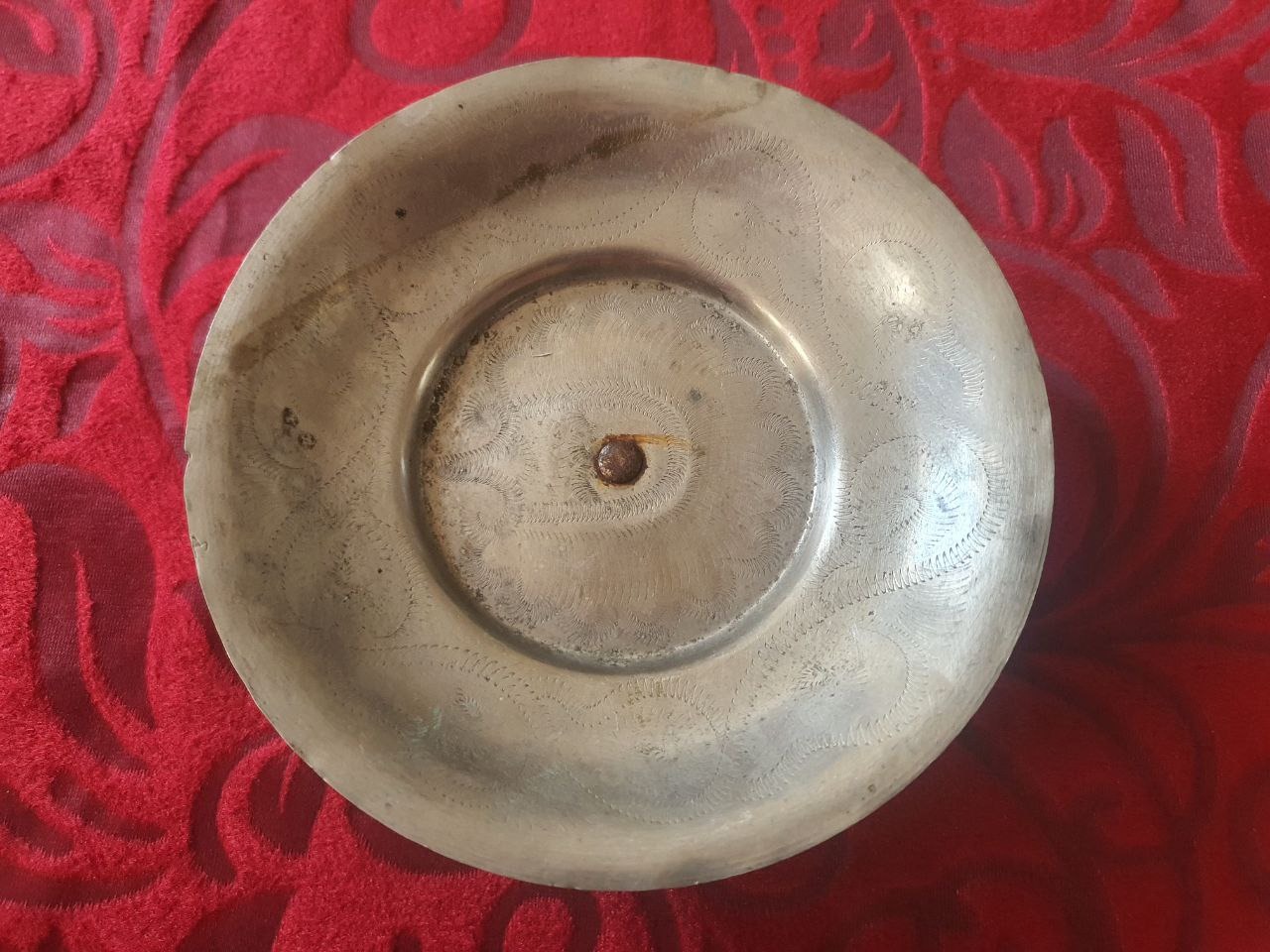 طرف برنجی پایه دار پهلوی