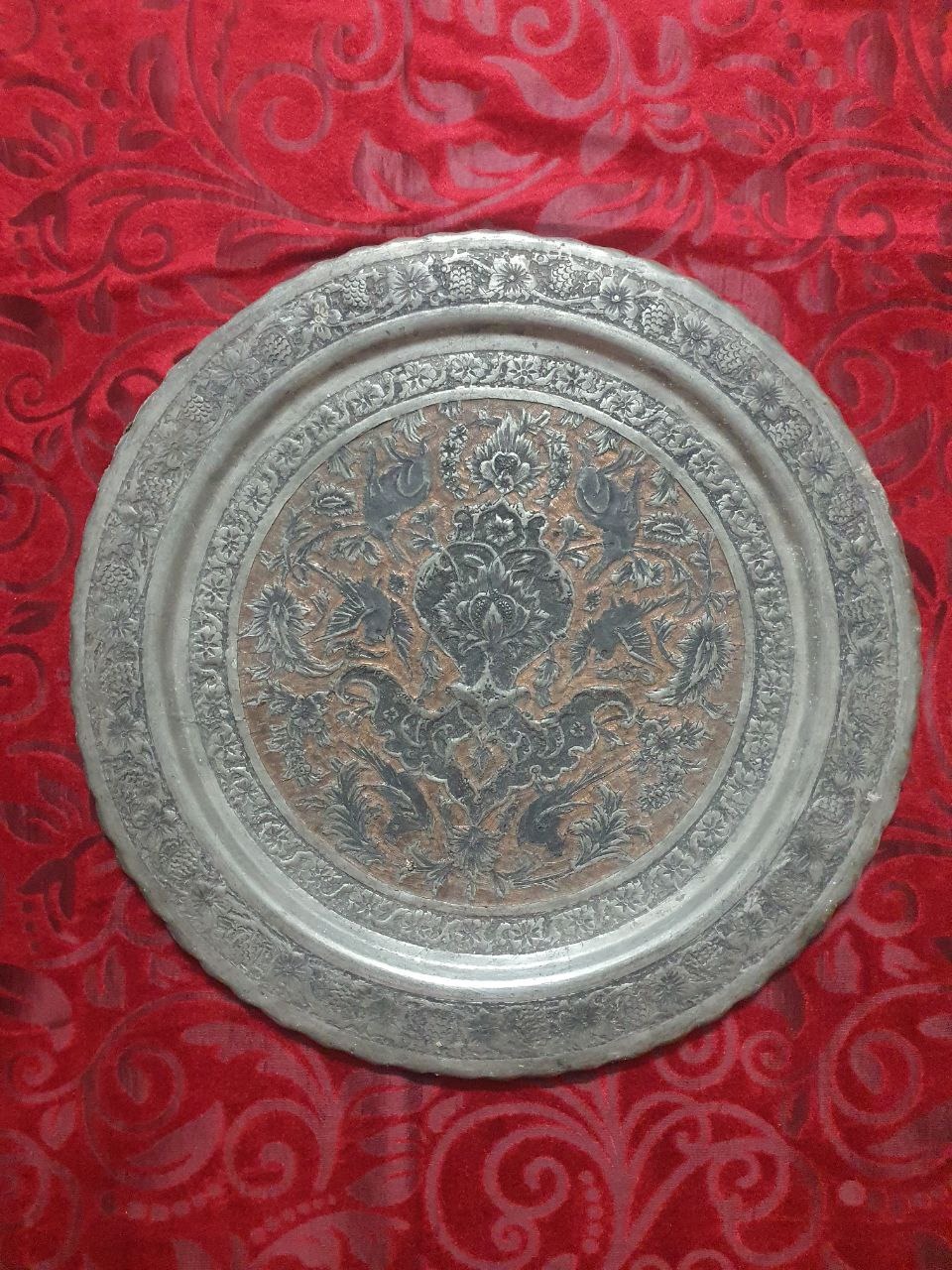 دیوارکوب مسی قلمزنی پهلوی