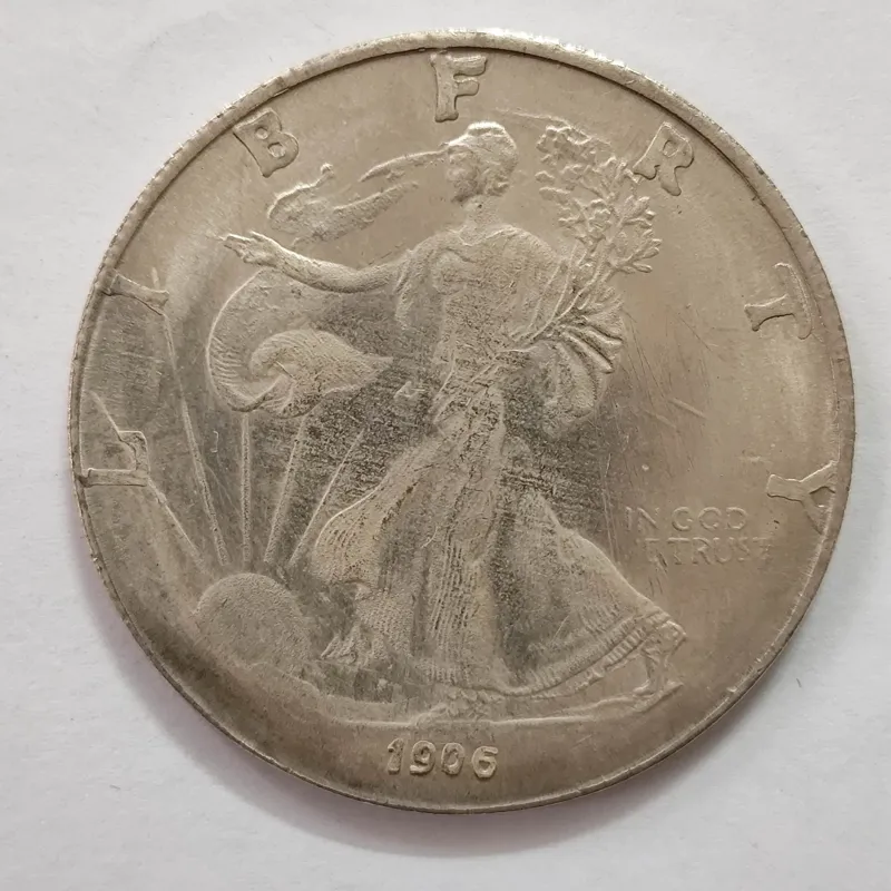 سکه بزرگ یادبودی روکش نقره دلار آمریکا 1906