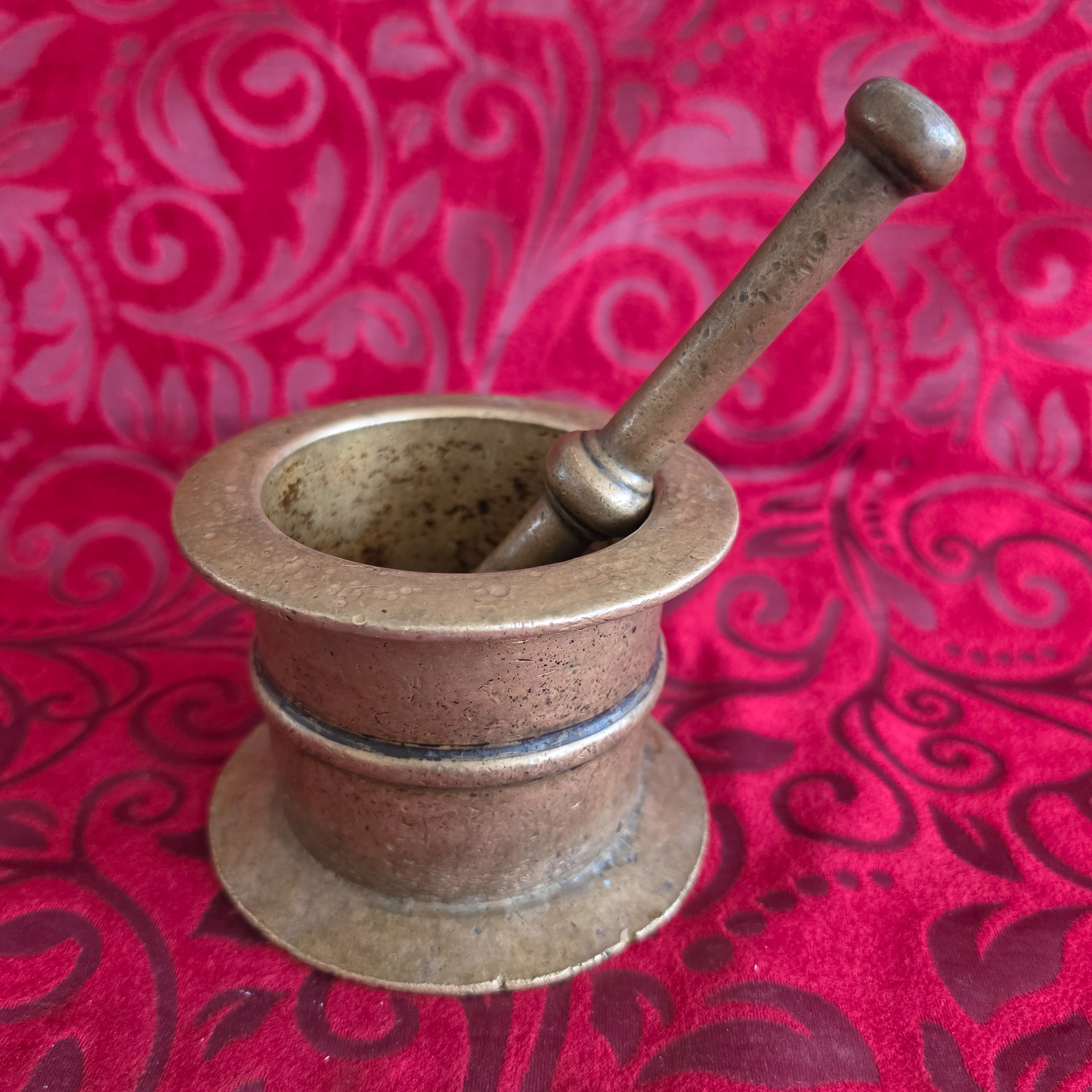 هاون برنجی روسی قاجاری