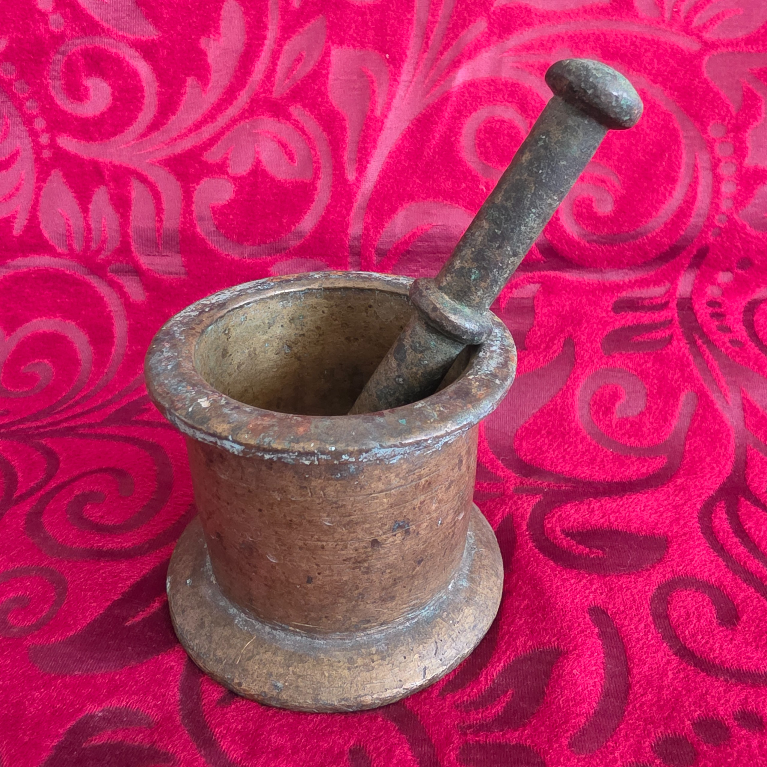 هاون برنجی قاجاری