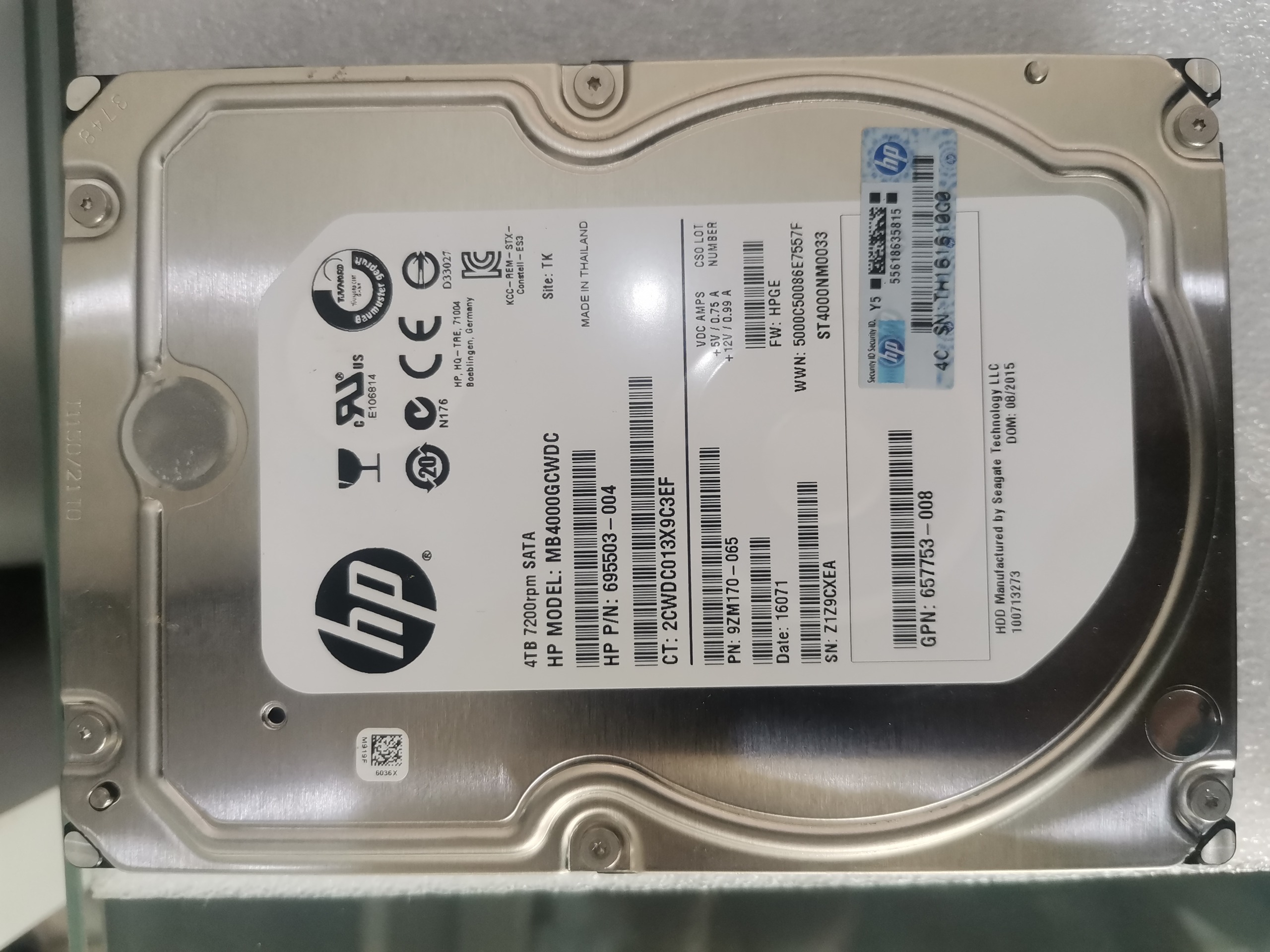 هارد اینترنال 4 ترابایت سرور HP