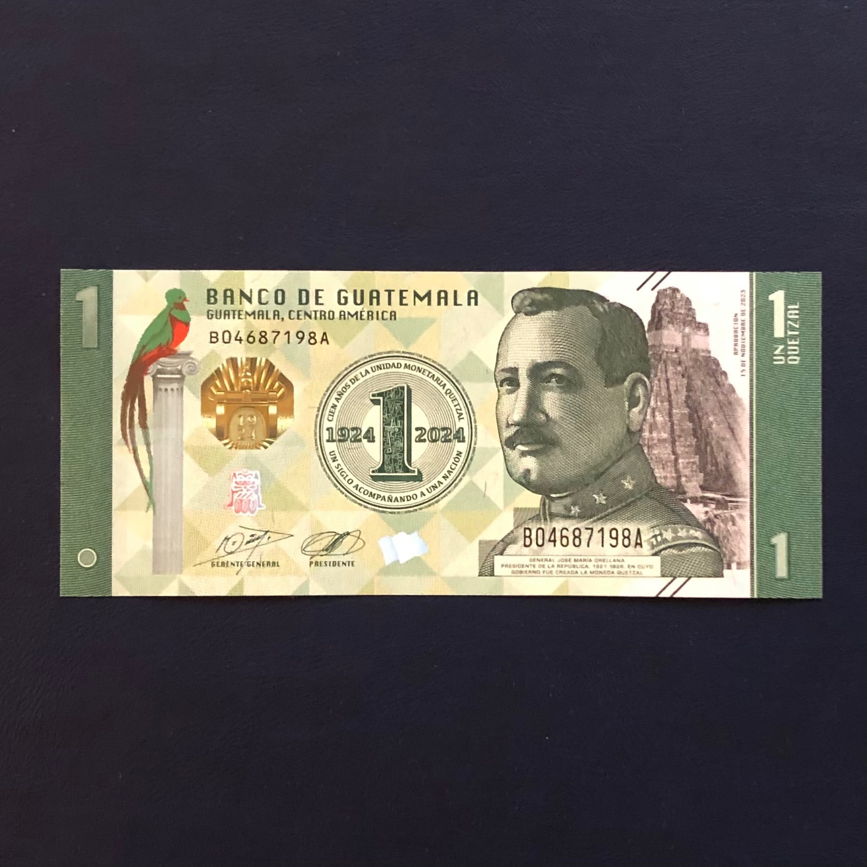 اسکناس تک بانکی 1 گوتزال گواتمالا شماره متفاوت