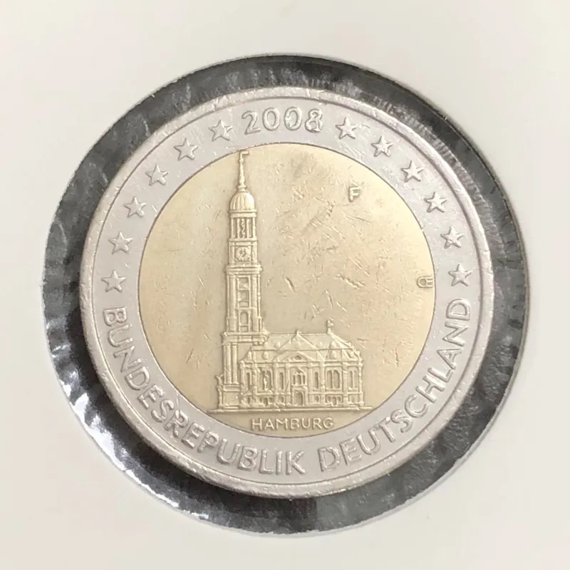 سکه 2 یورو آلمان 2008 هامبورگ