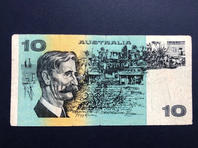 اسکناس تک 10 دلار استرالیا 1985 کیفیت مطابق تصاویر