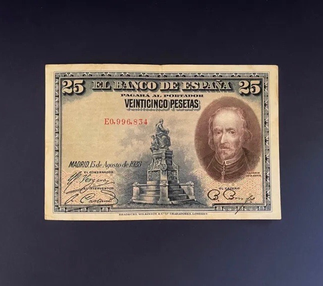 اسکناس 25 پزوتا اسپانیا _ سال 1928