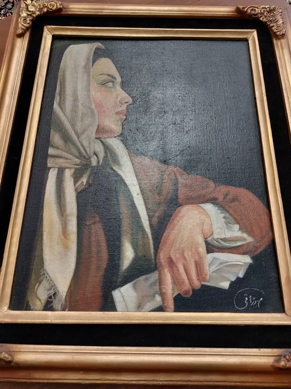 نقاشی مرضیه رزاقی رنگ روغن با امضا