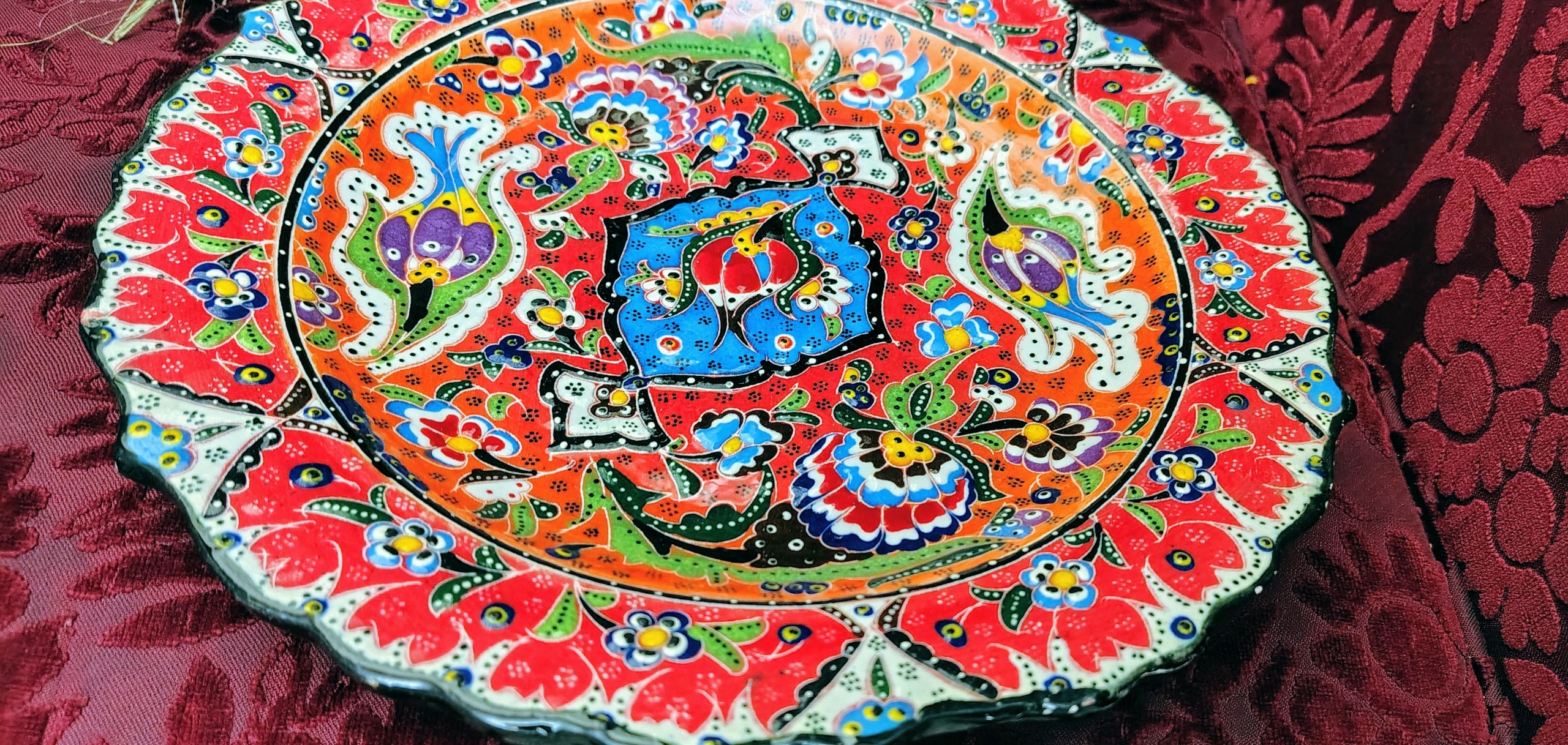 کاسه بشقاب گل برجسته استانبول