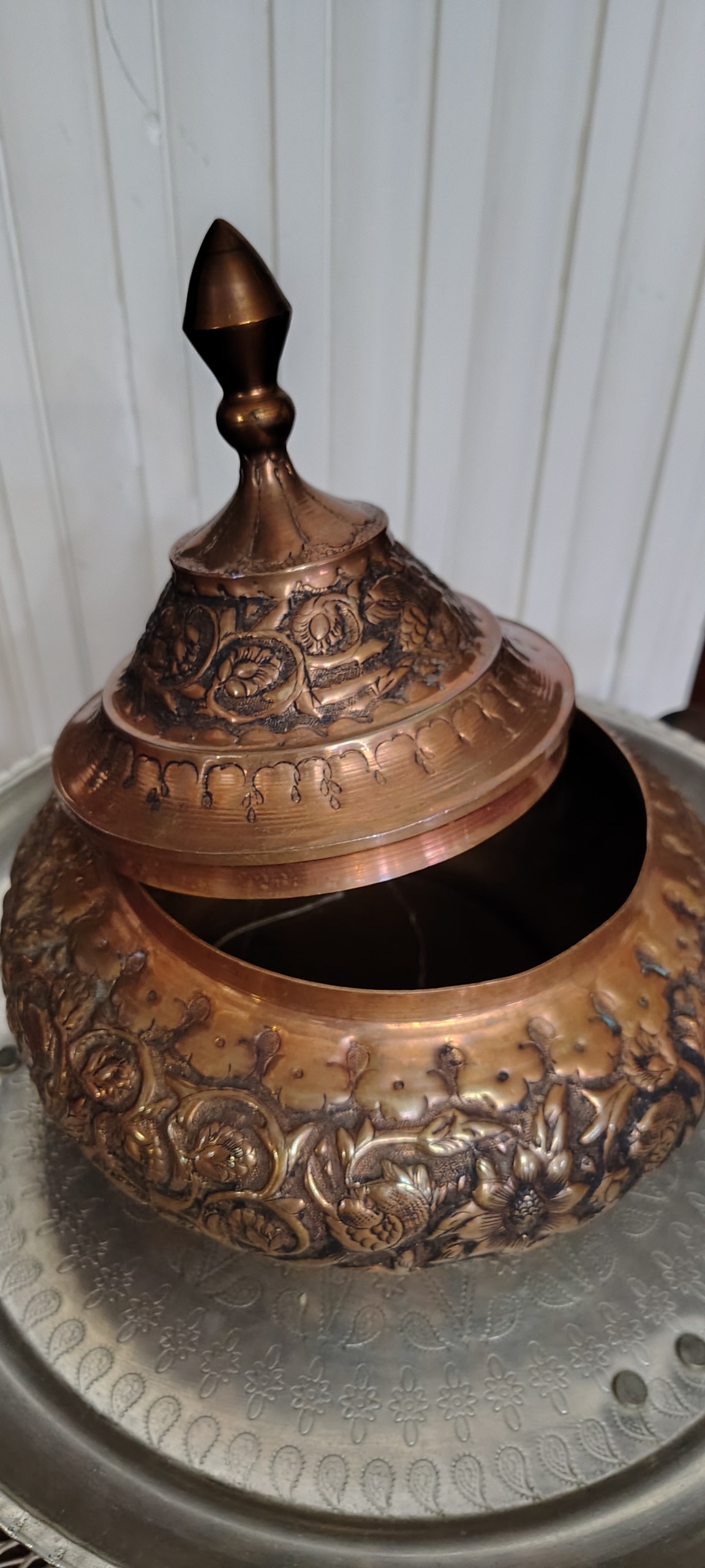 ظرف قلم زنی مسی