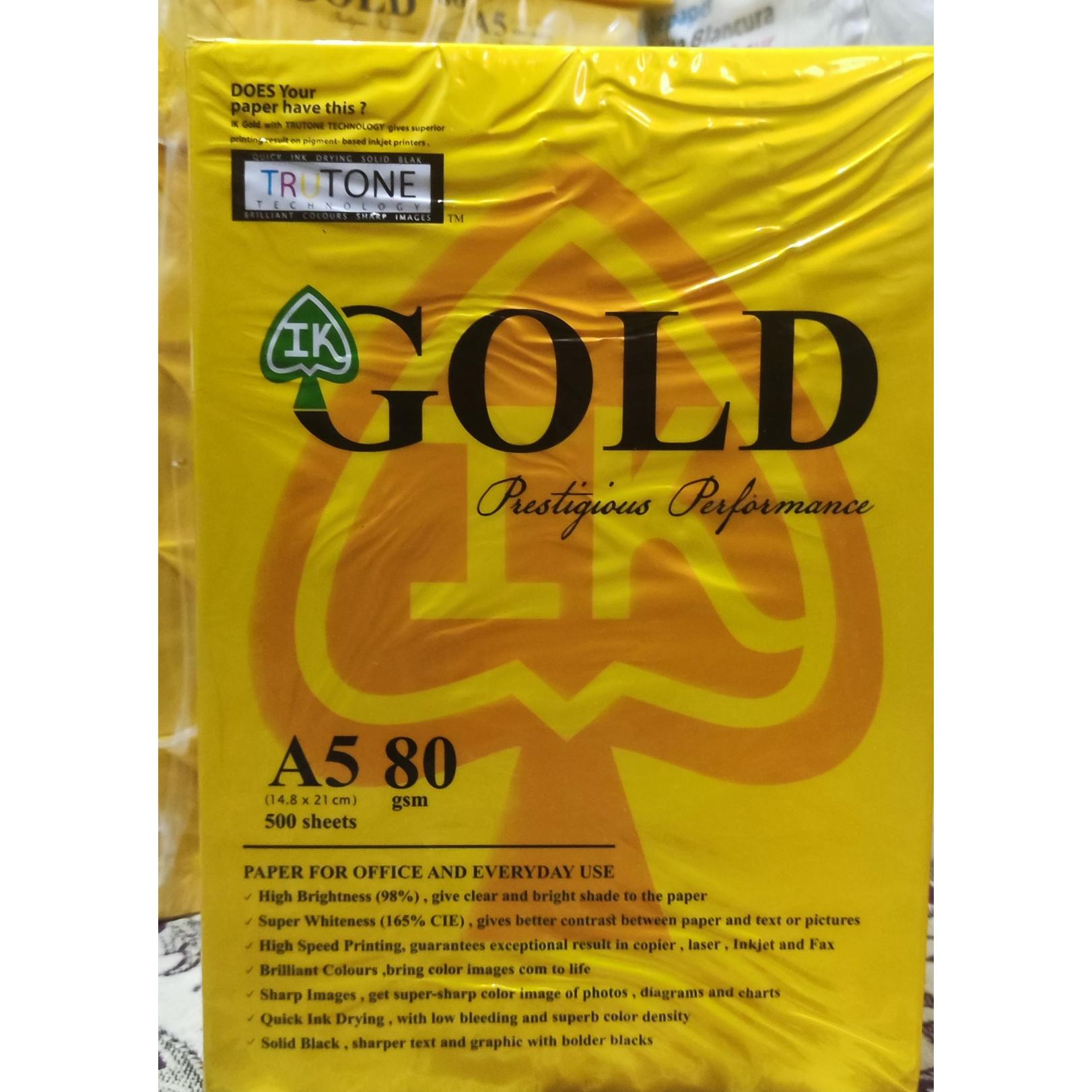 کاغذ A5 گلد Gold بسته 500 عددی