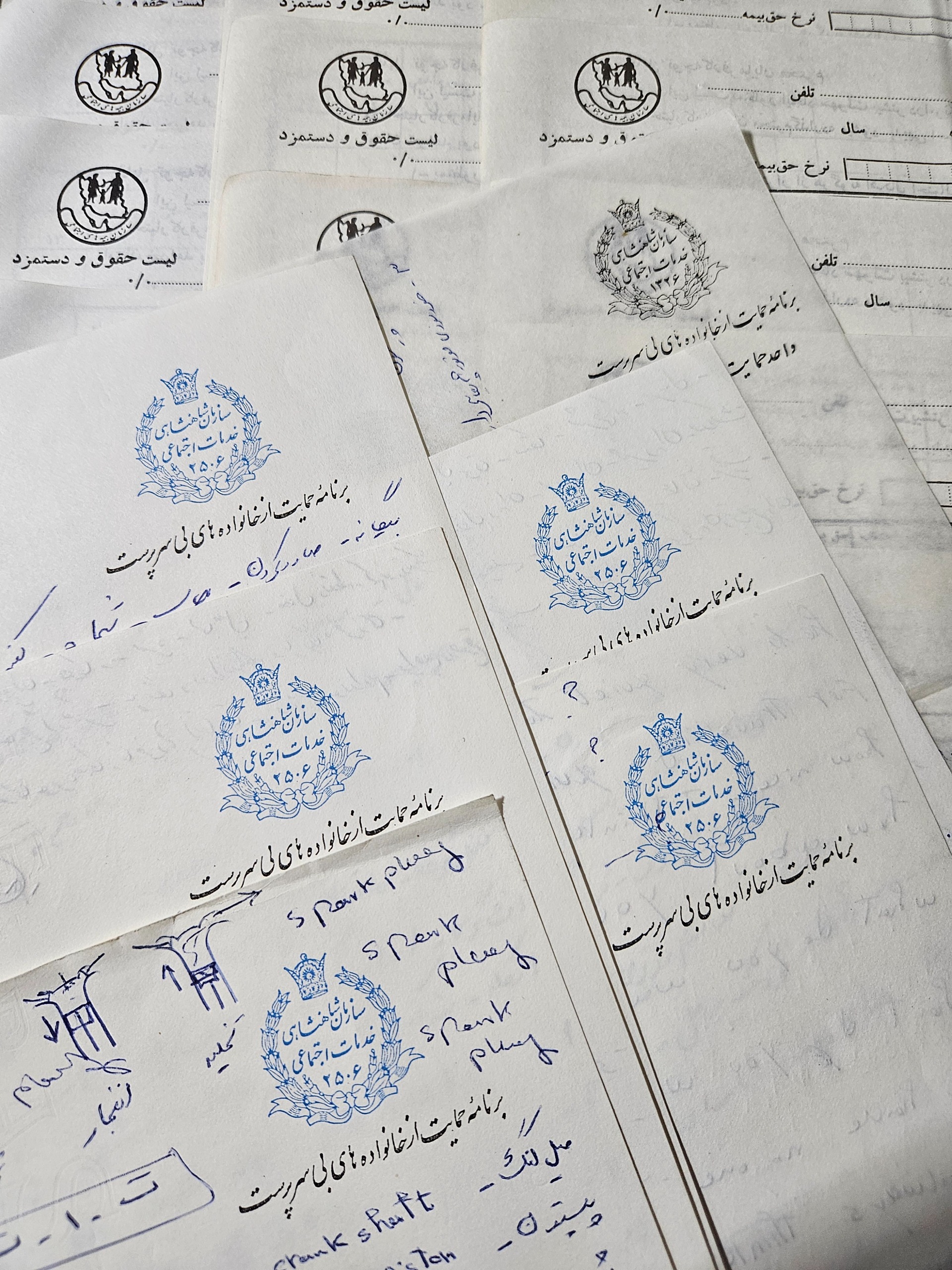 30 بزگ سازمان خدمات اجتماعی شاهنشاهی و لیست