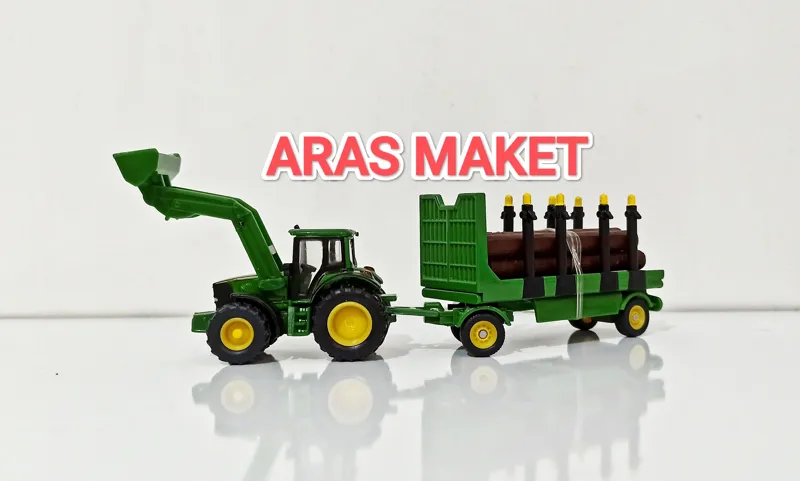 ماکت فلزی تراکتور و یدک کش جان دییر SIKU سیکو