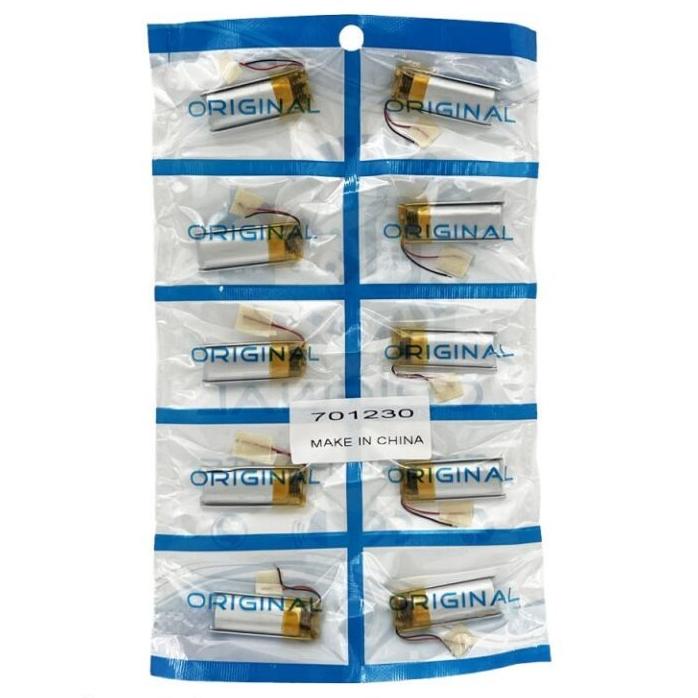 باتری لیتیوم 250MAH ده تایی (هدفون و اسپیکر کوچیک)