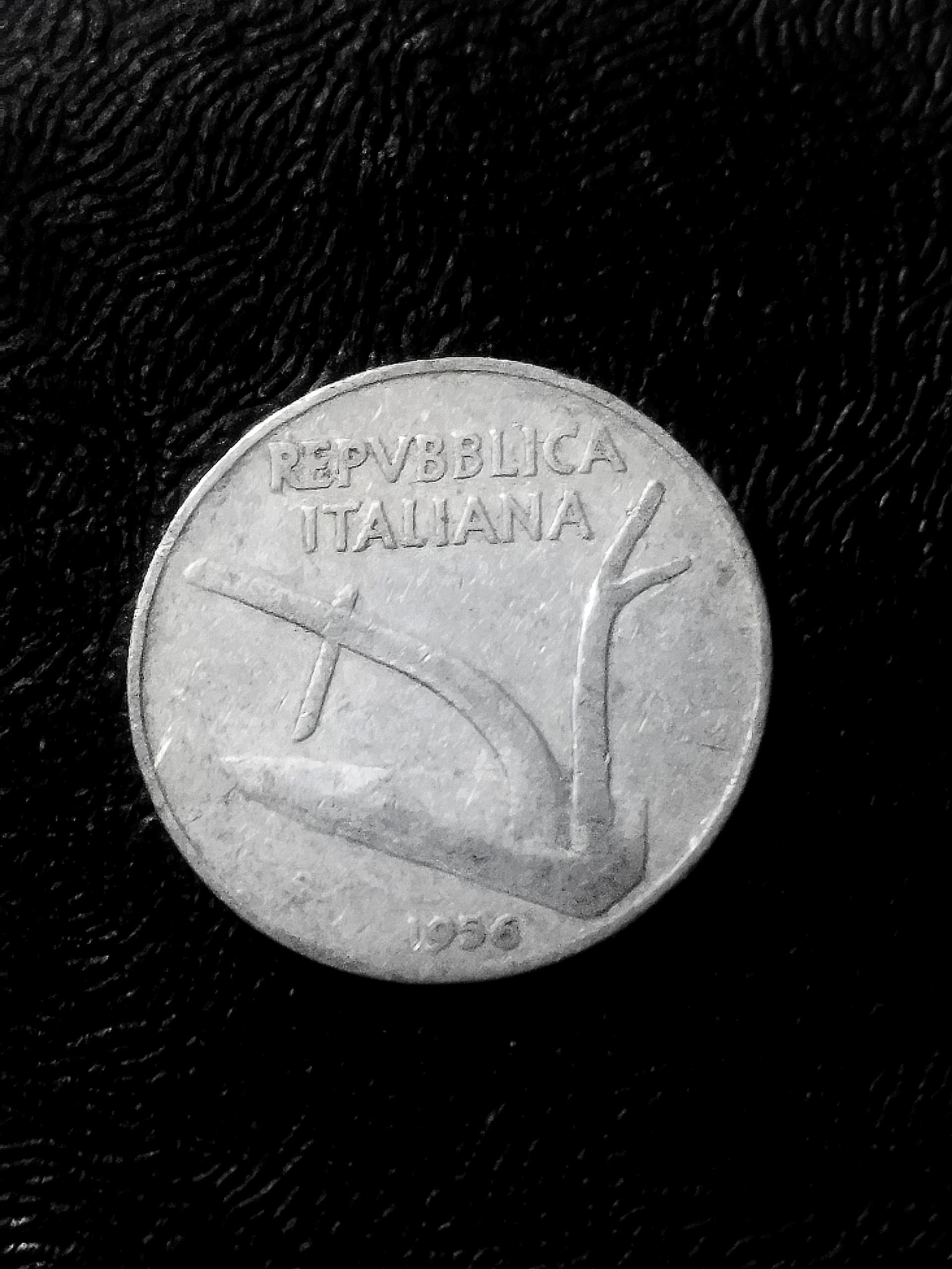 سکه قدیمی 10 لیر ایتالیا 1956