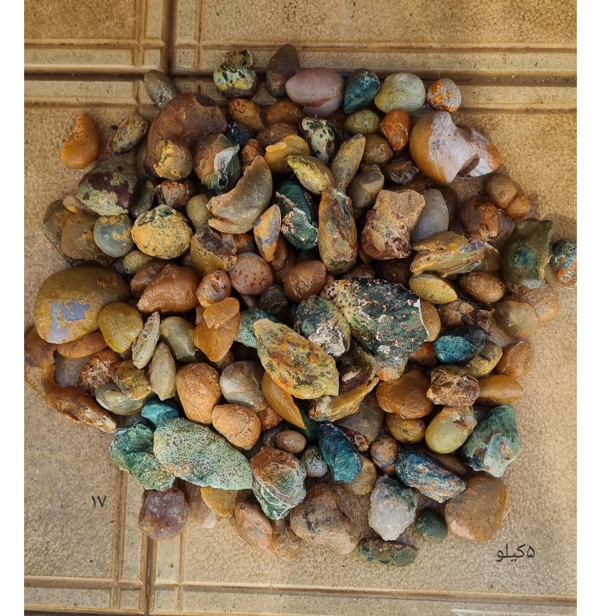 5 کیلو عقیق توپی سر بسته شانسی فردوس