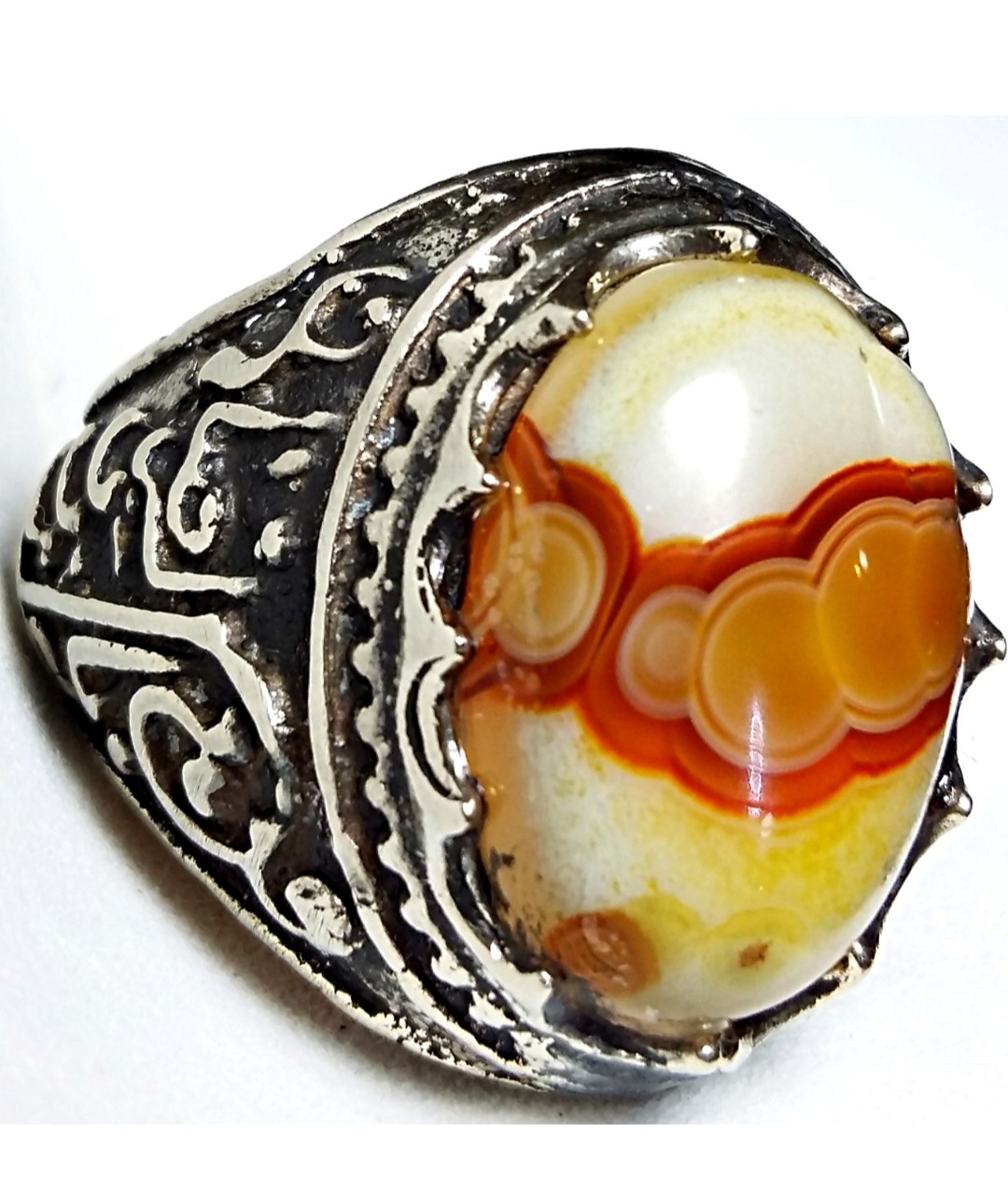 انگشتر قلمزنی حجرالعین هزار چشم لامه