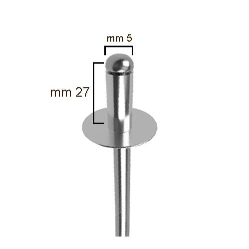 میخ پرچ 100 عددی سایز 27×5 ( شرکت تیک تاک)