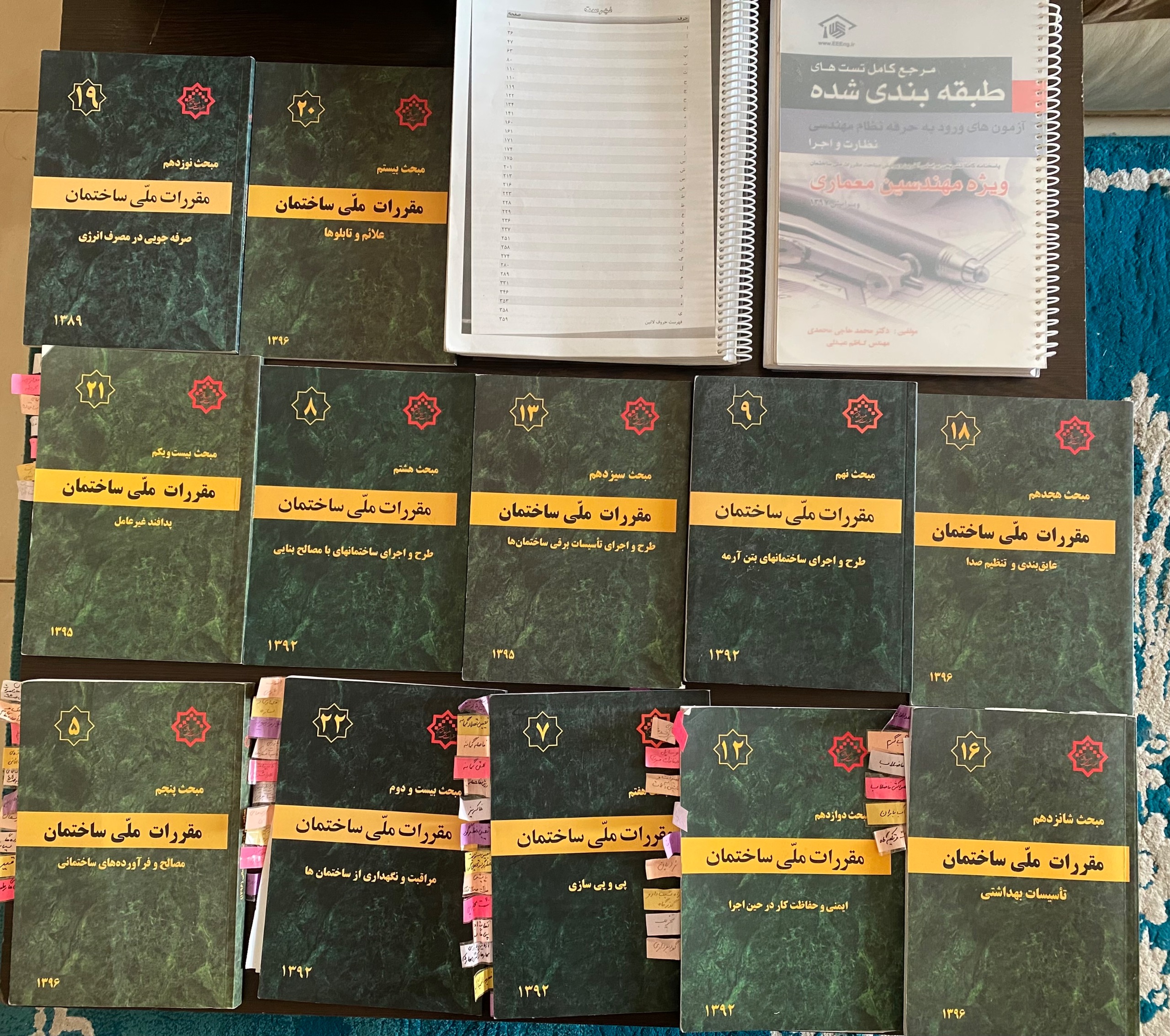 مقررات ملی ساختمان و تست برای رشته معماری