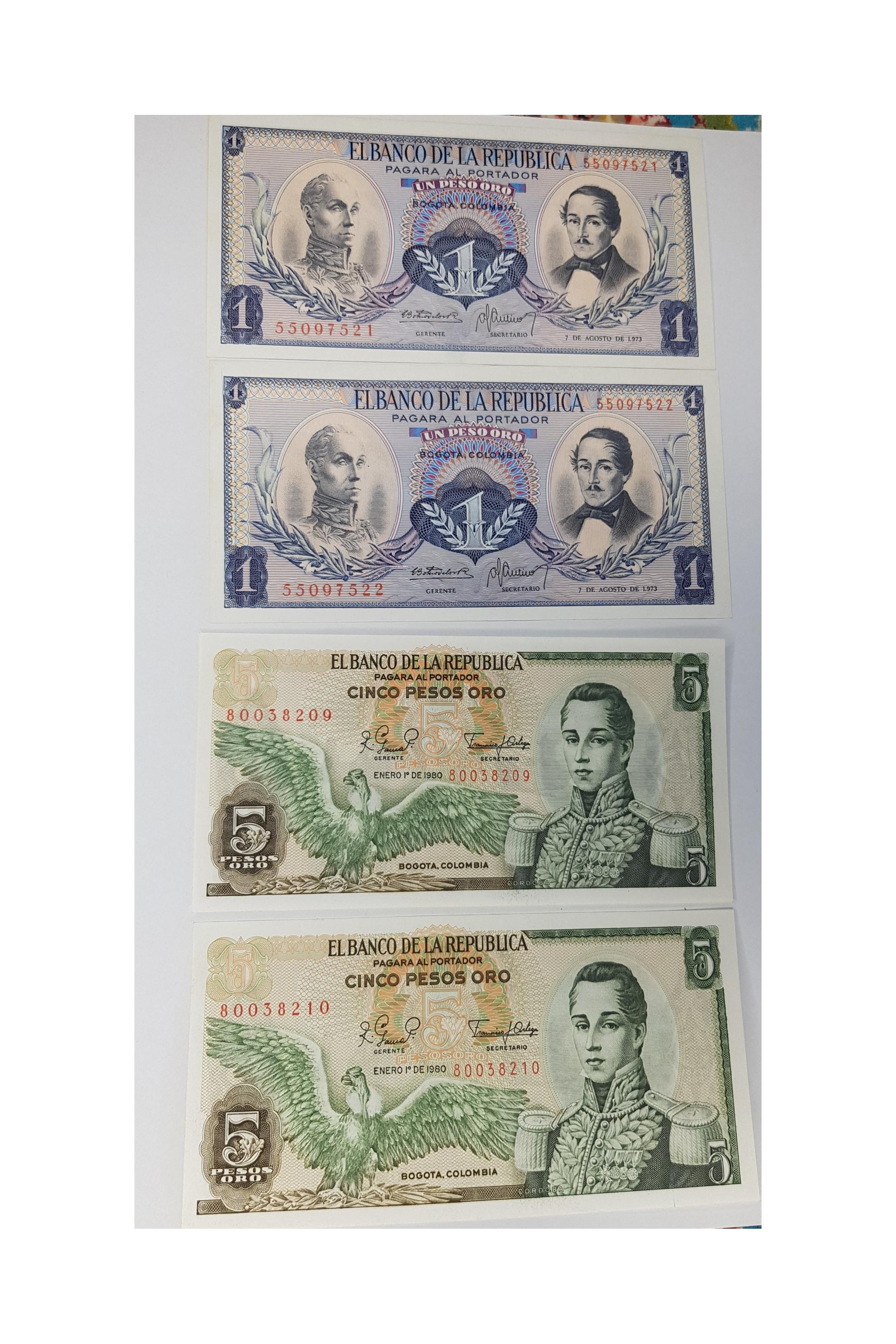 کلمبیا 5 و ا پزو جفت بانکی 1979