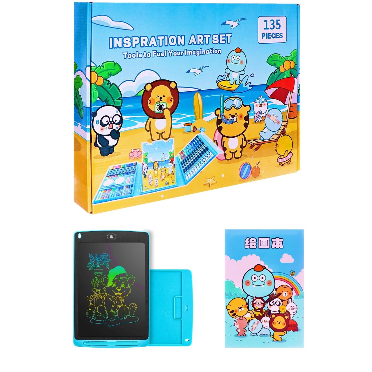 ست نقاشی حرفه ای135 تکه و تبلت نقاشی کاغذ دیجیتالی